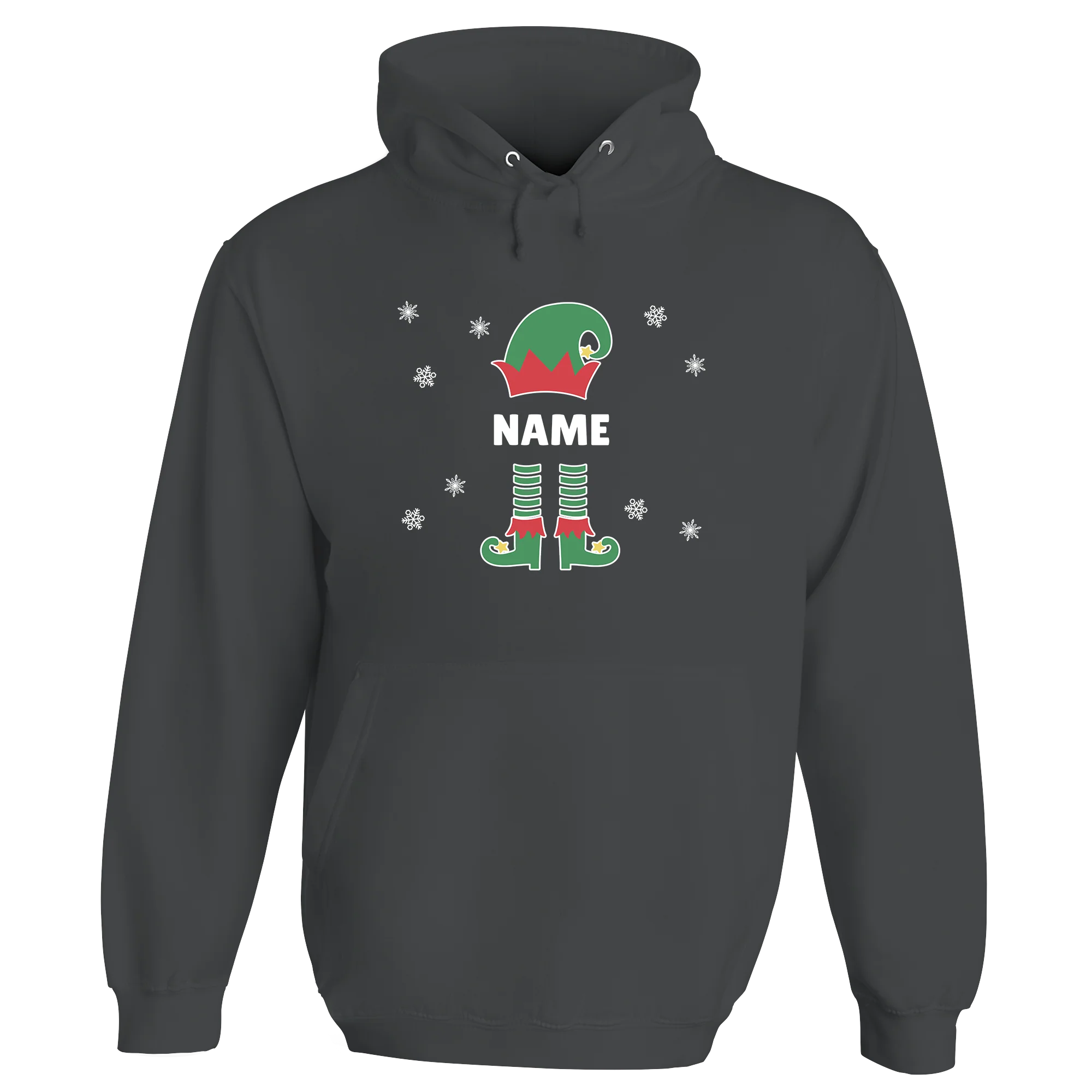 Christmas Elf Name Personalised Hoodie - Image 2
