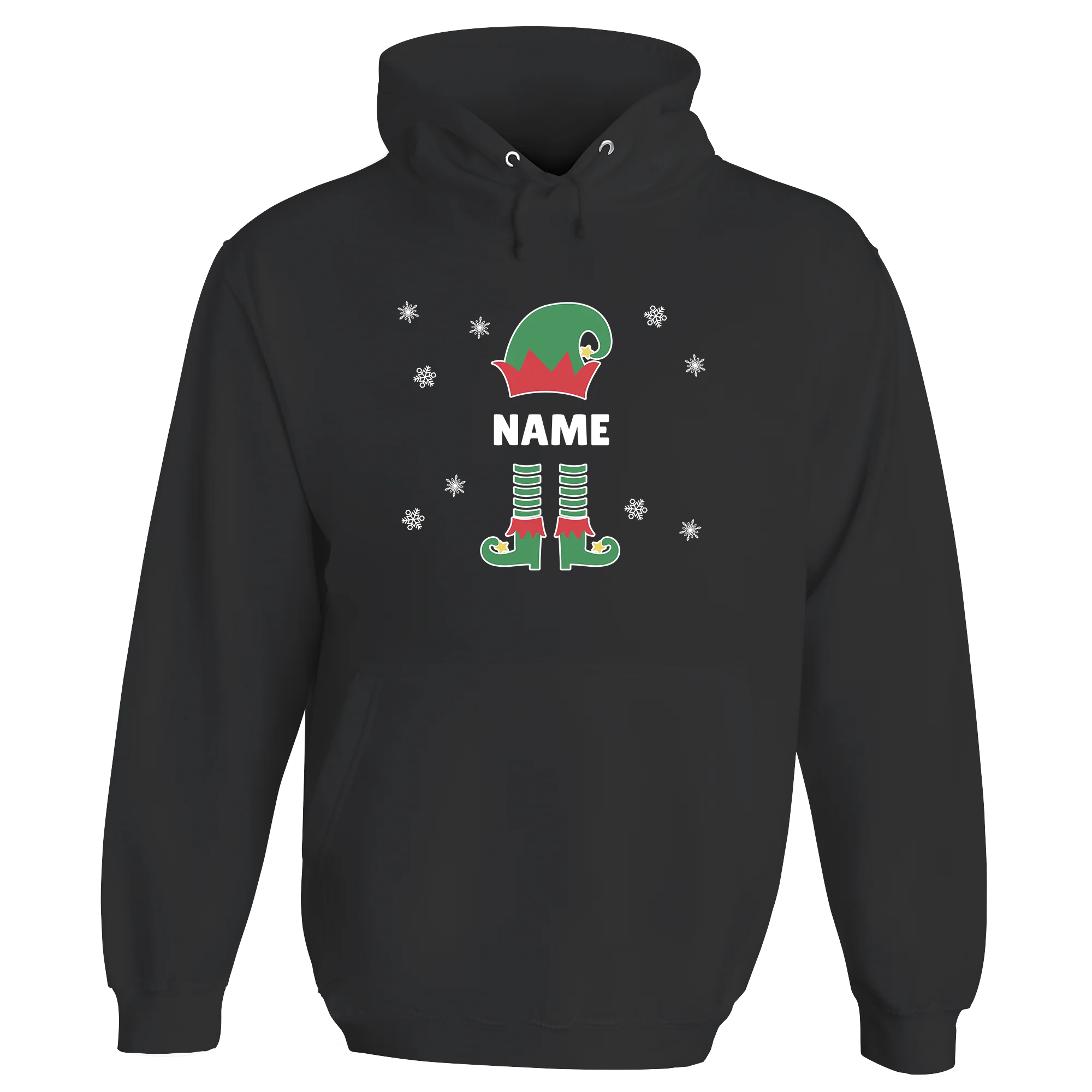 Christmas Elf Name Personalised Hoodie - Image 3
