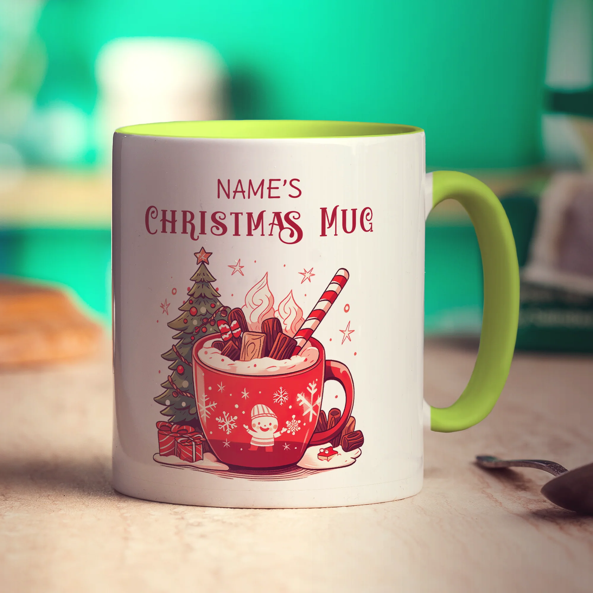 Christmas Hot Chocolate Name Mug - Image 11