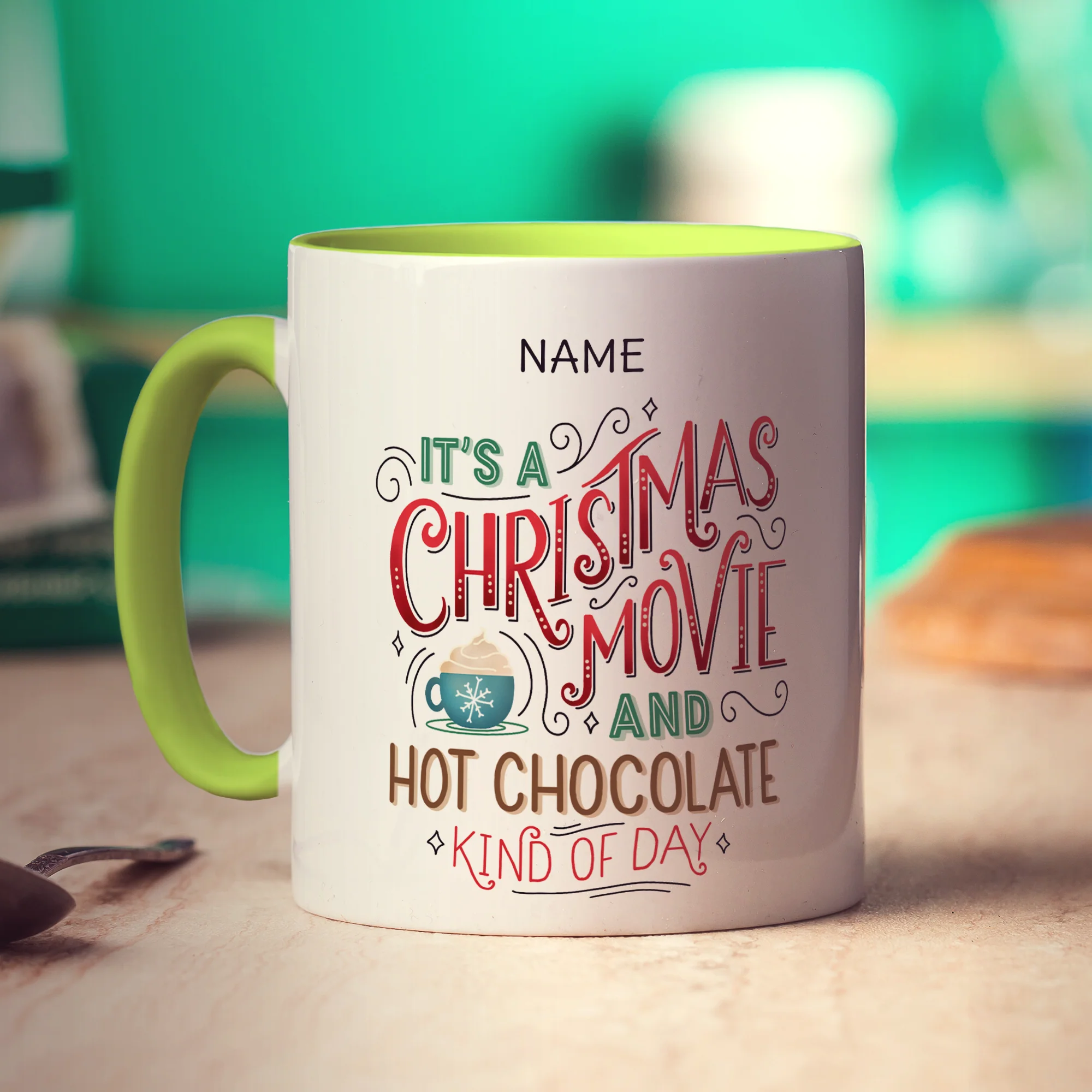 Christmas Movie Hot Chocolate Name Mug - Image 13