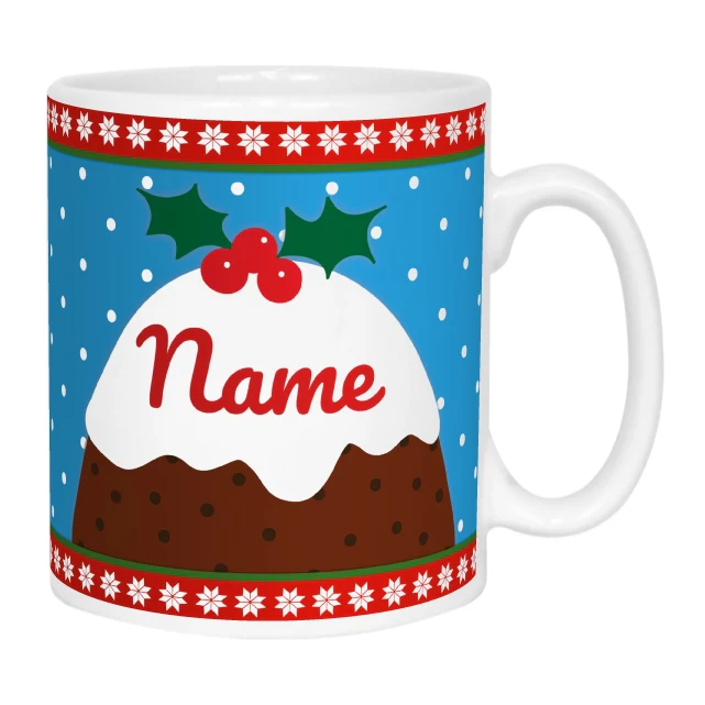 Christmas Pudding Name Mug - Image 4