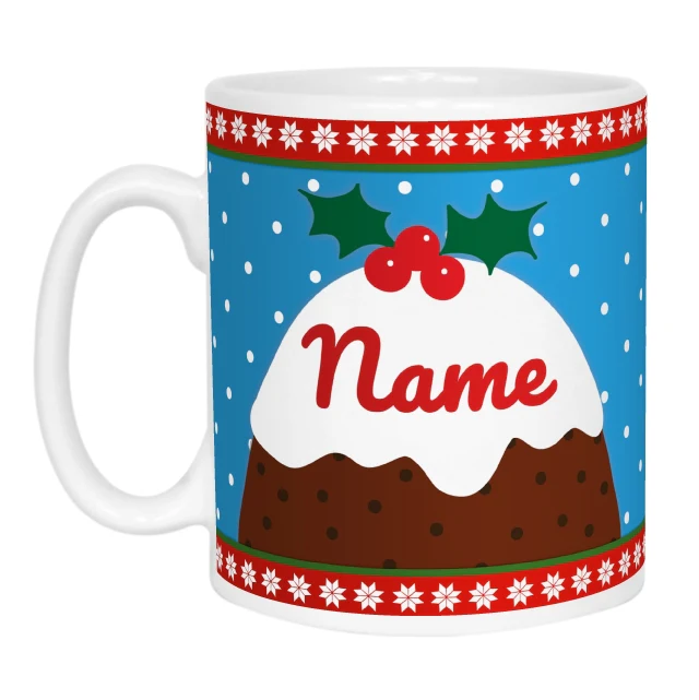 Christmas Pudding Name Mug - Image 7