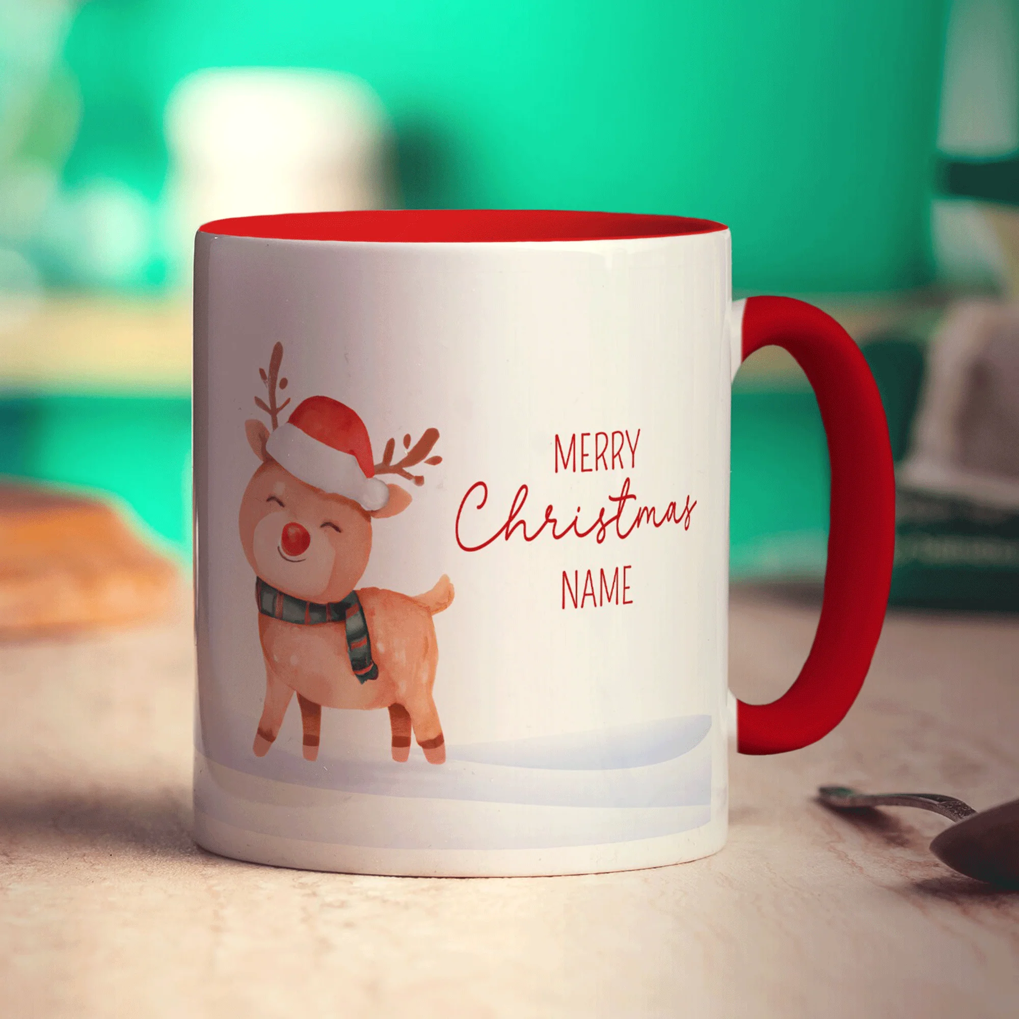 Christmas Reindeer Name Mug - Image 10