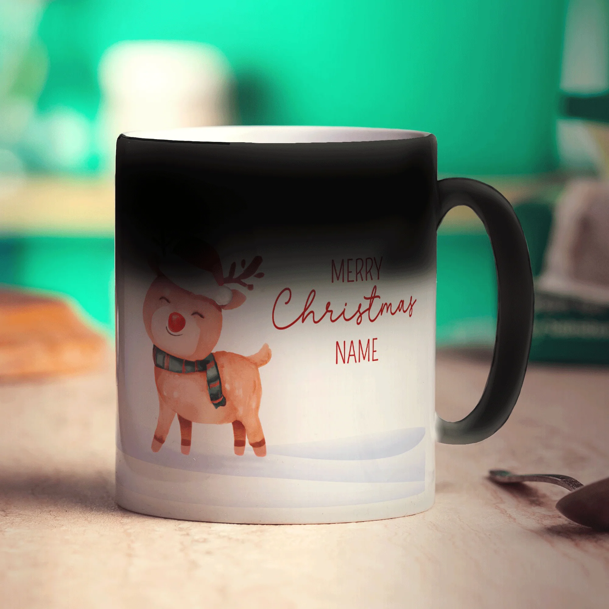 Christmas Reindeer Name Mug - Image 5