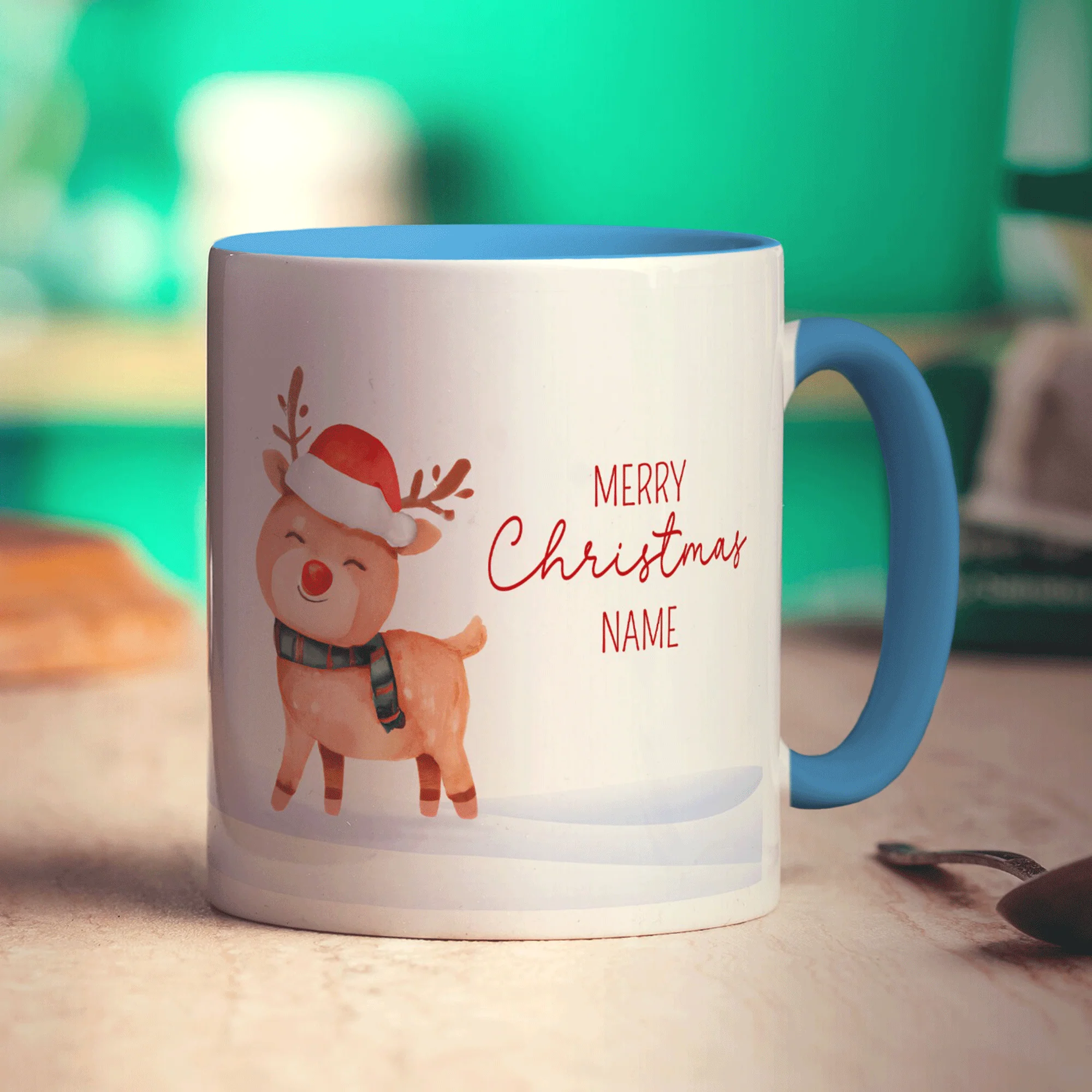 Christmas Reindeer Name Mug - Image 7