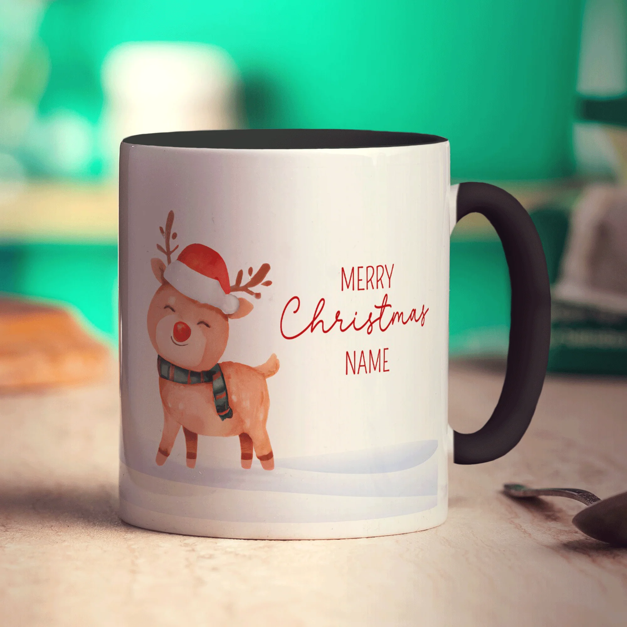 Christmas Reindeer Name Mug - Image 9