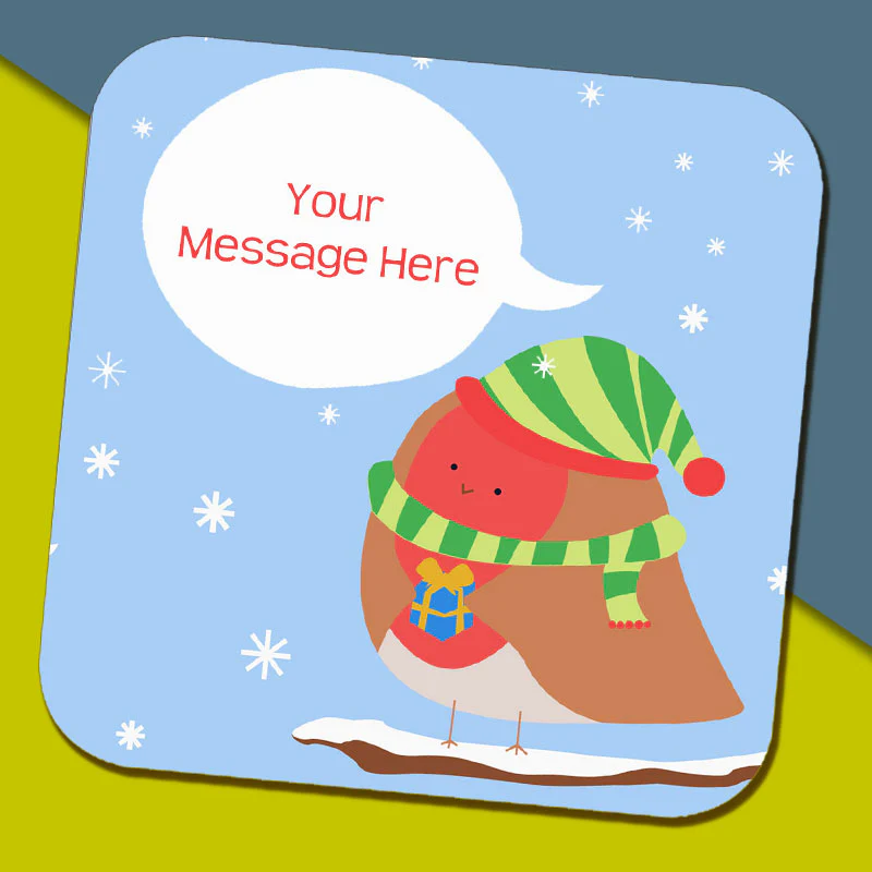 Christmas Robin Message Mug - Image 3