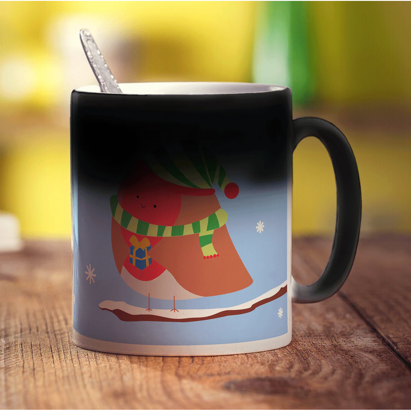 Christmas Robin Message Mug - Image 5