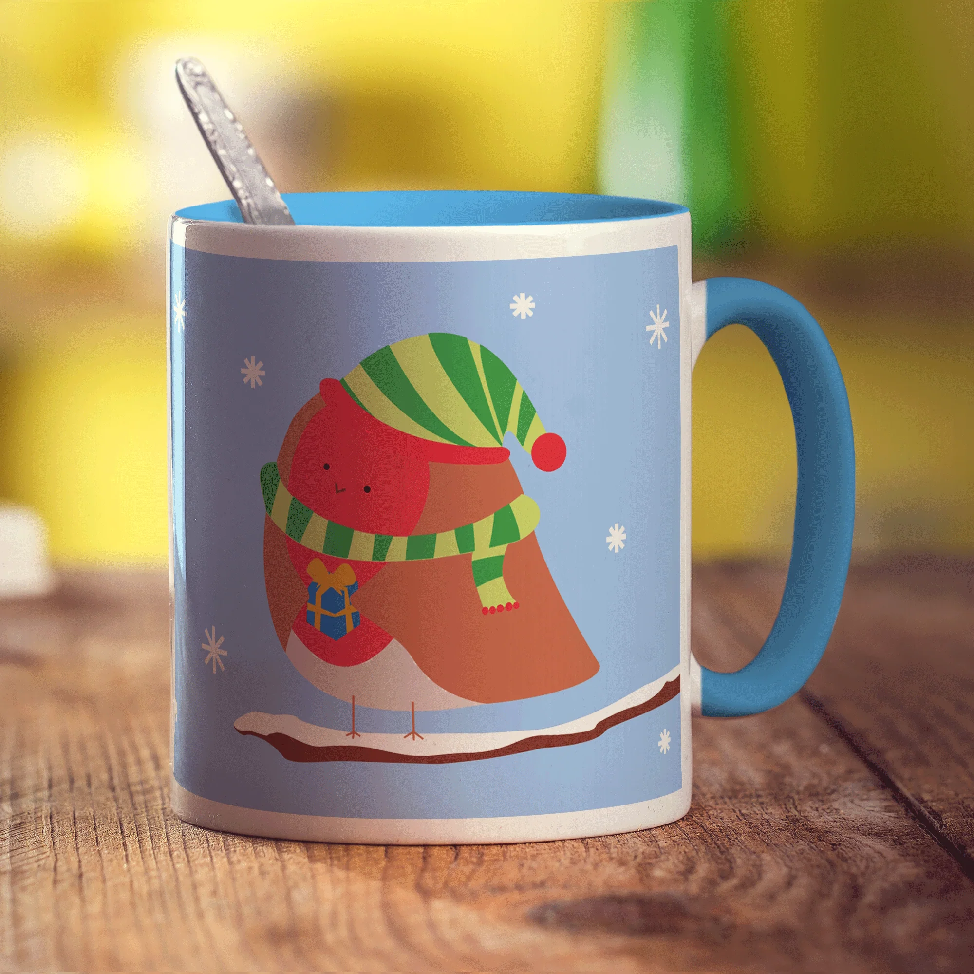 Christmas Robin Message Mug - Image 7