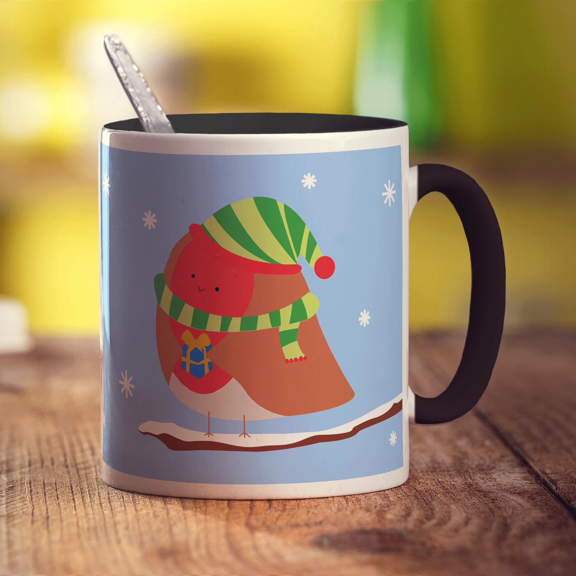 Christmas Robin Message Mug - Image 9