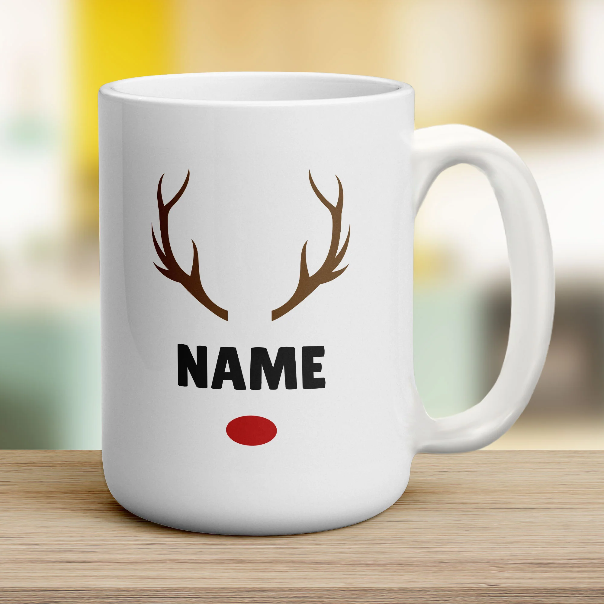 Christmas Rudolph Name Mug - Image 11