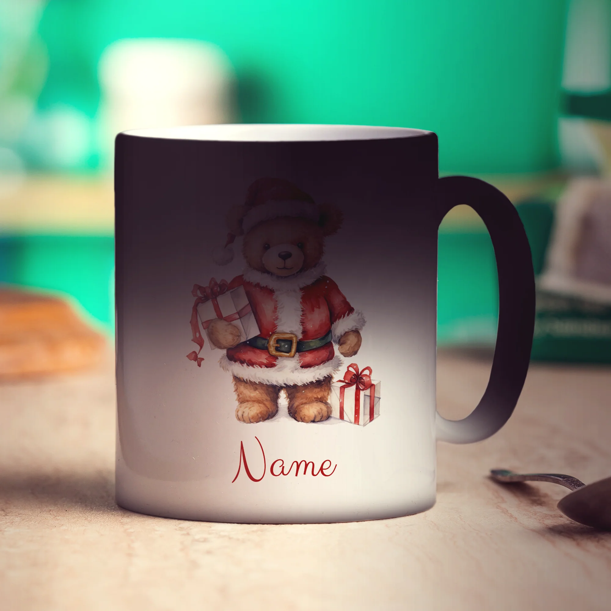 Christmas Teddy Bear Name Mug - Image 10