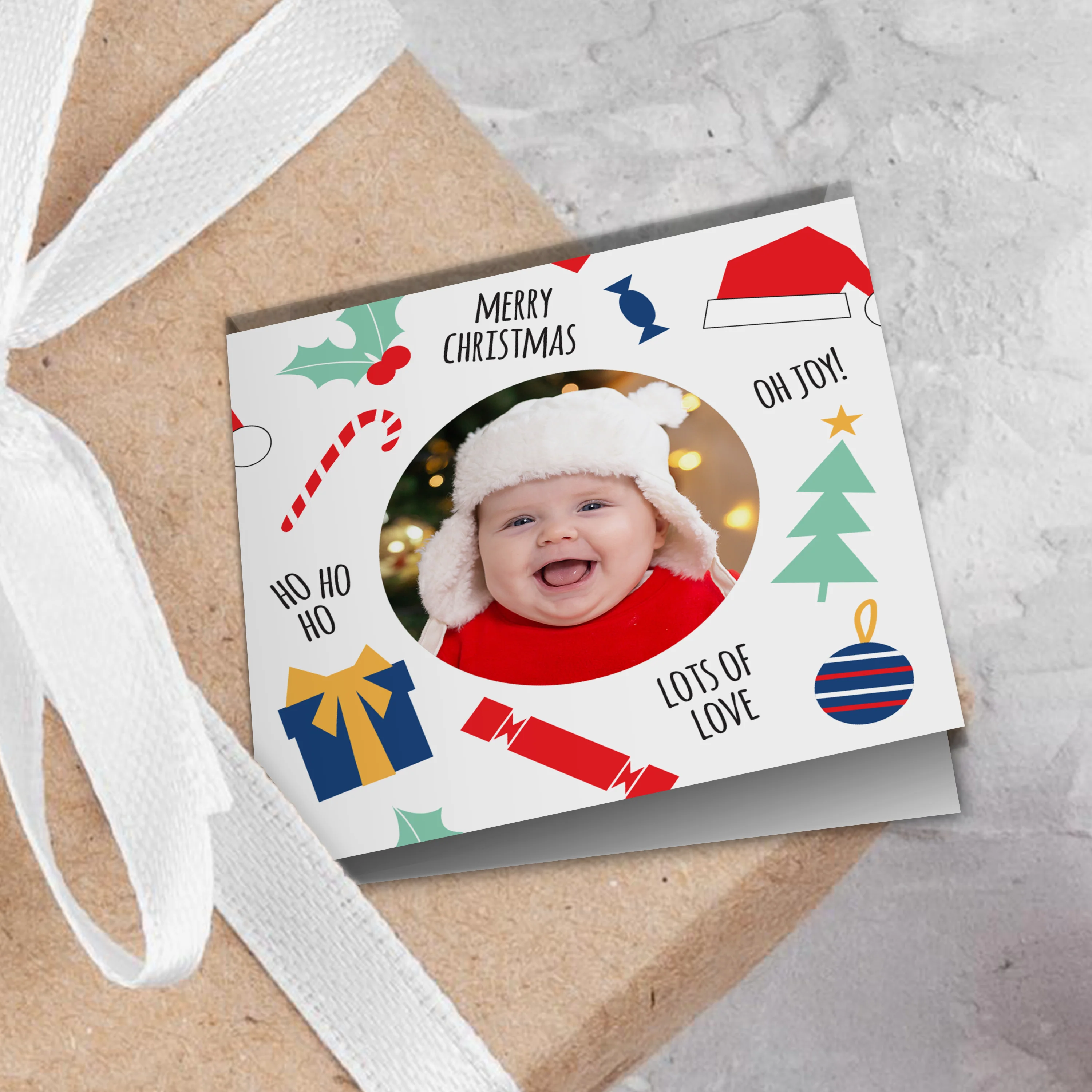 Christmas Theme Photo Wrapping Paper - Image 2