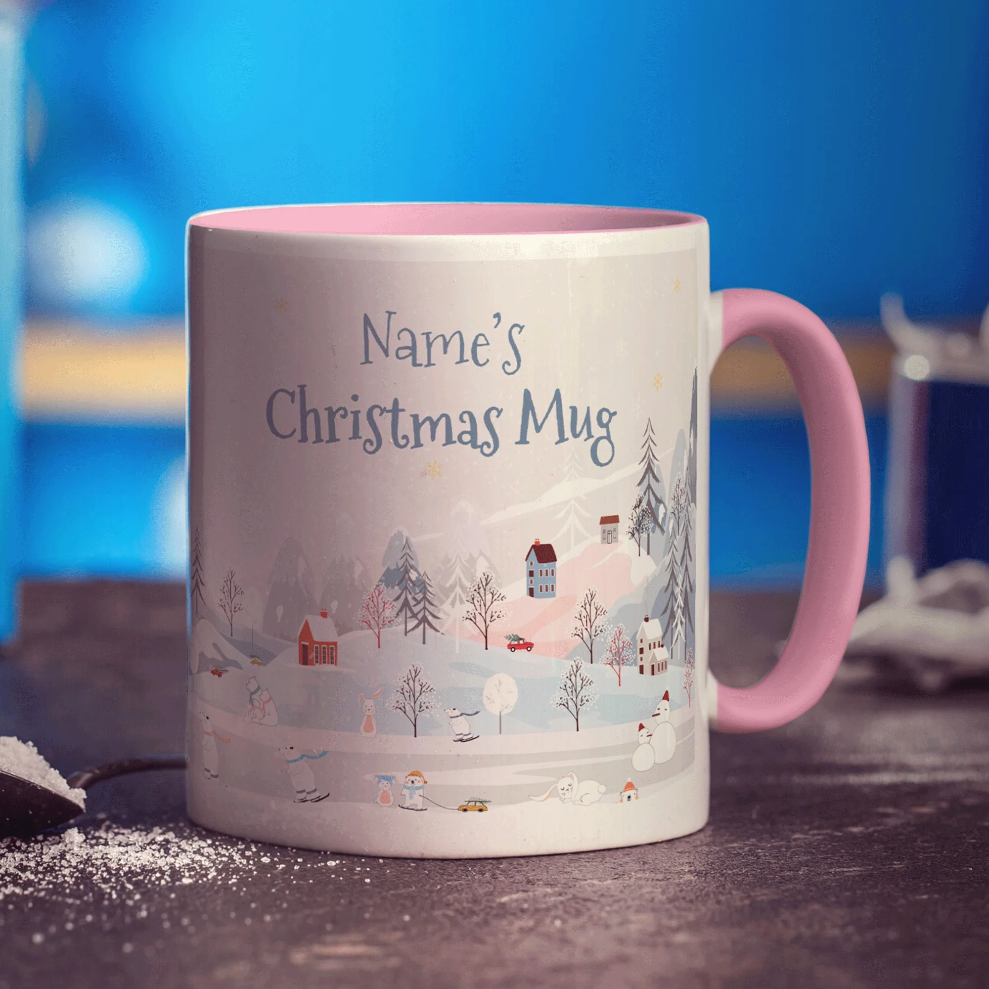 Christmas Village Mug - Add Any Name - Image 11