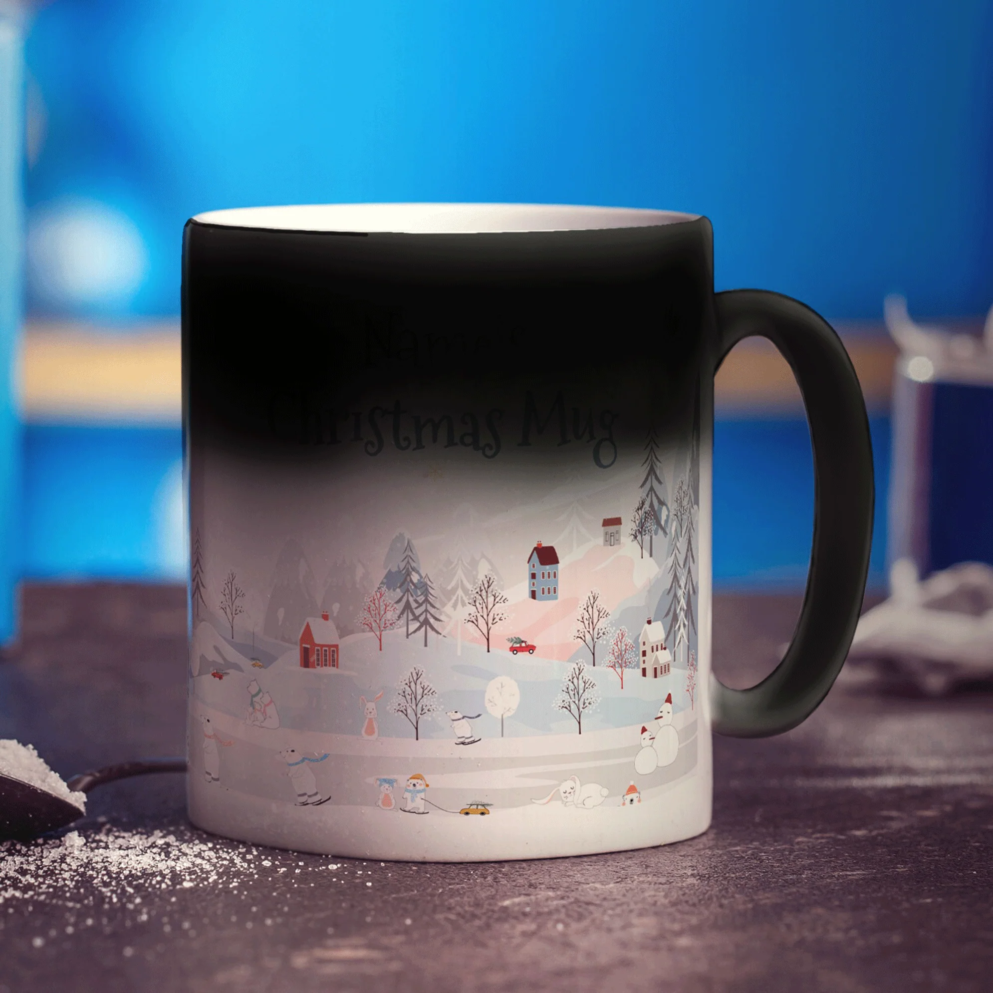 Christmas Village Mug - Add Any Name - Image 8