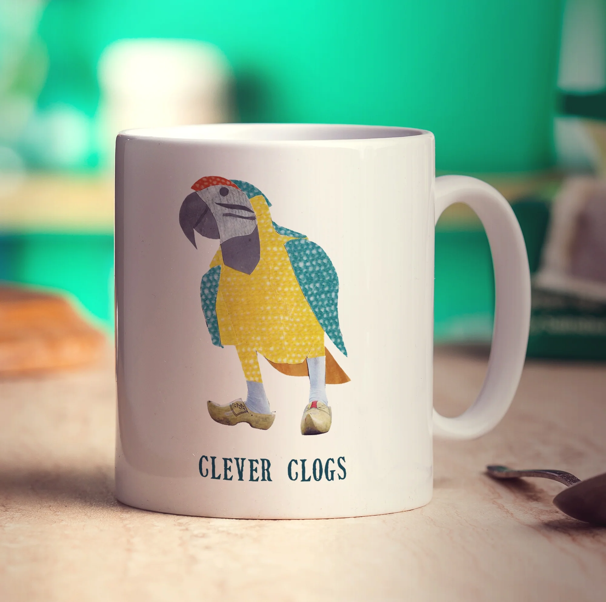 Clever Clogs Mug by Zoe Spry