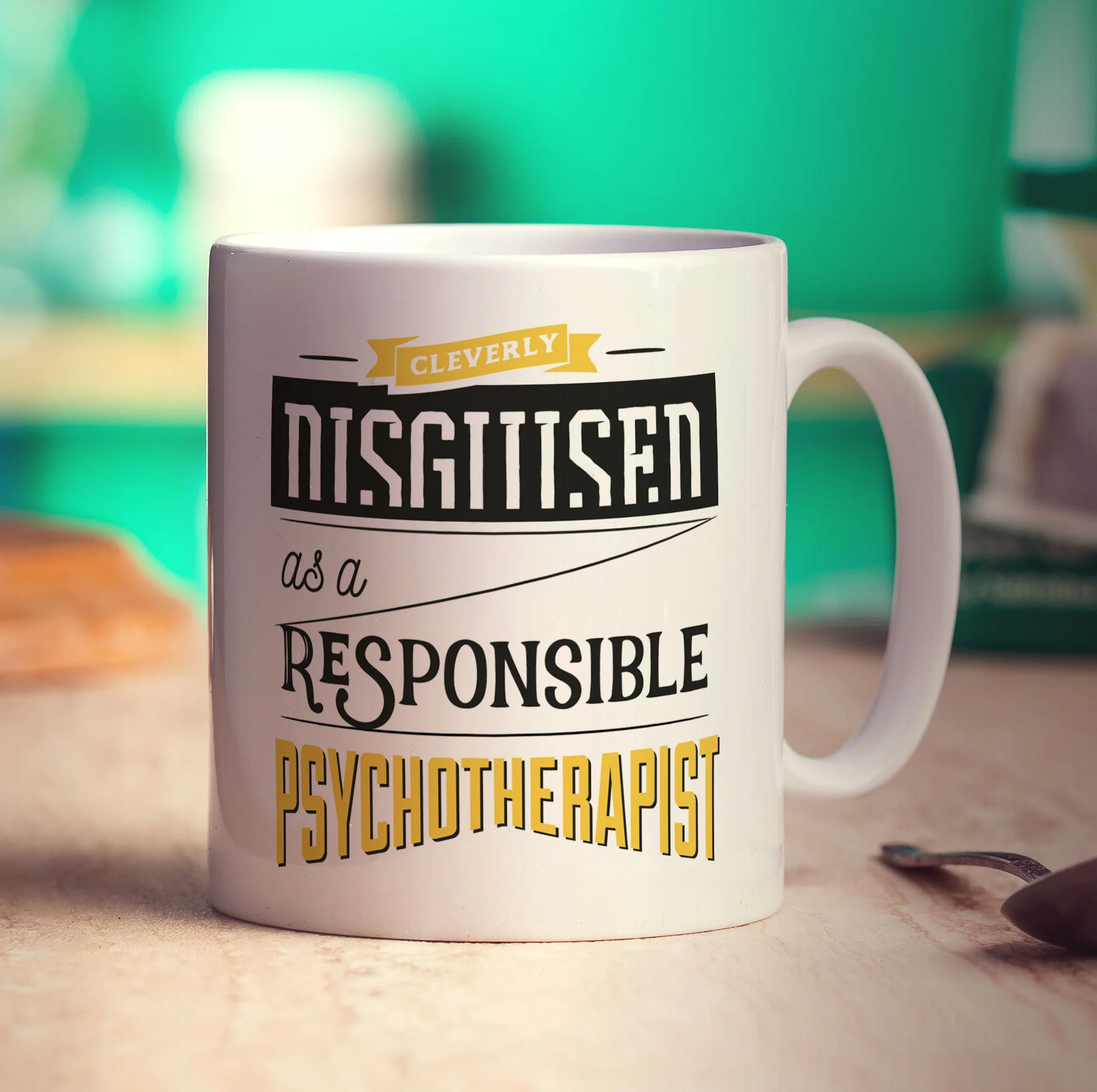Cleverly Disguised as a Responsible Psychotherapist Mug - Image 3