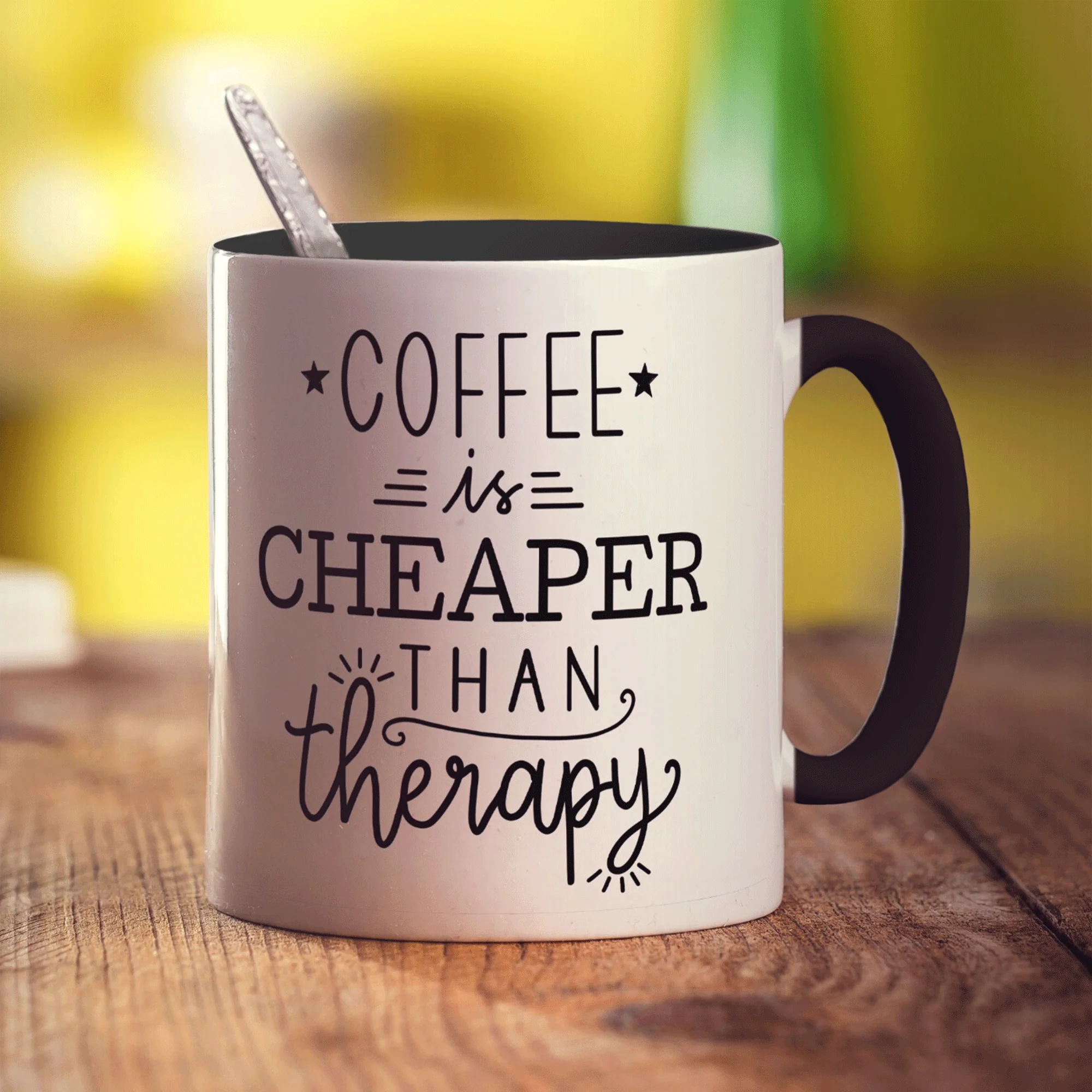 Coffee is Cheaper Than Therapy Mug - Image 12