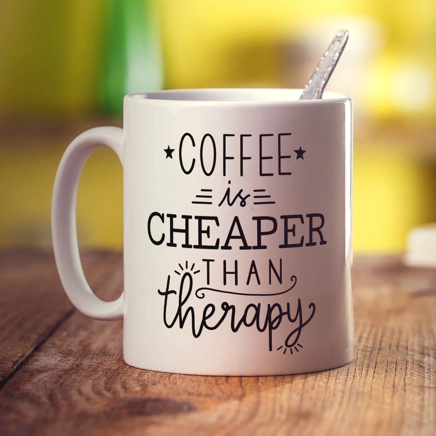 Coffee is Cheaper Than Therapy Mug - Image 3