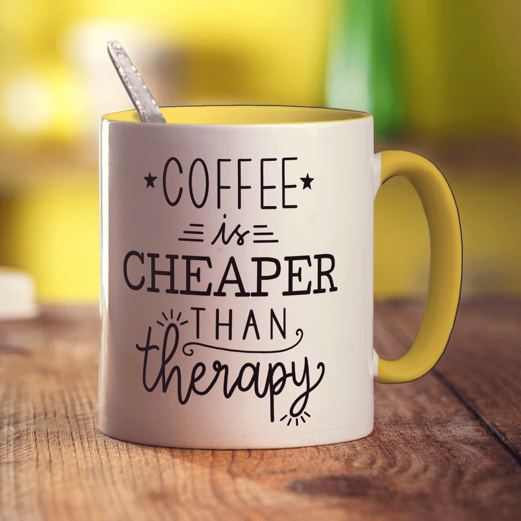 Coffee is Cheaper Than Therapy Mug - Image 7