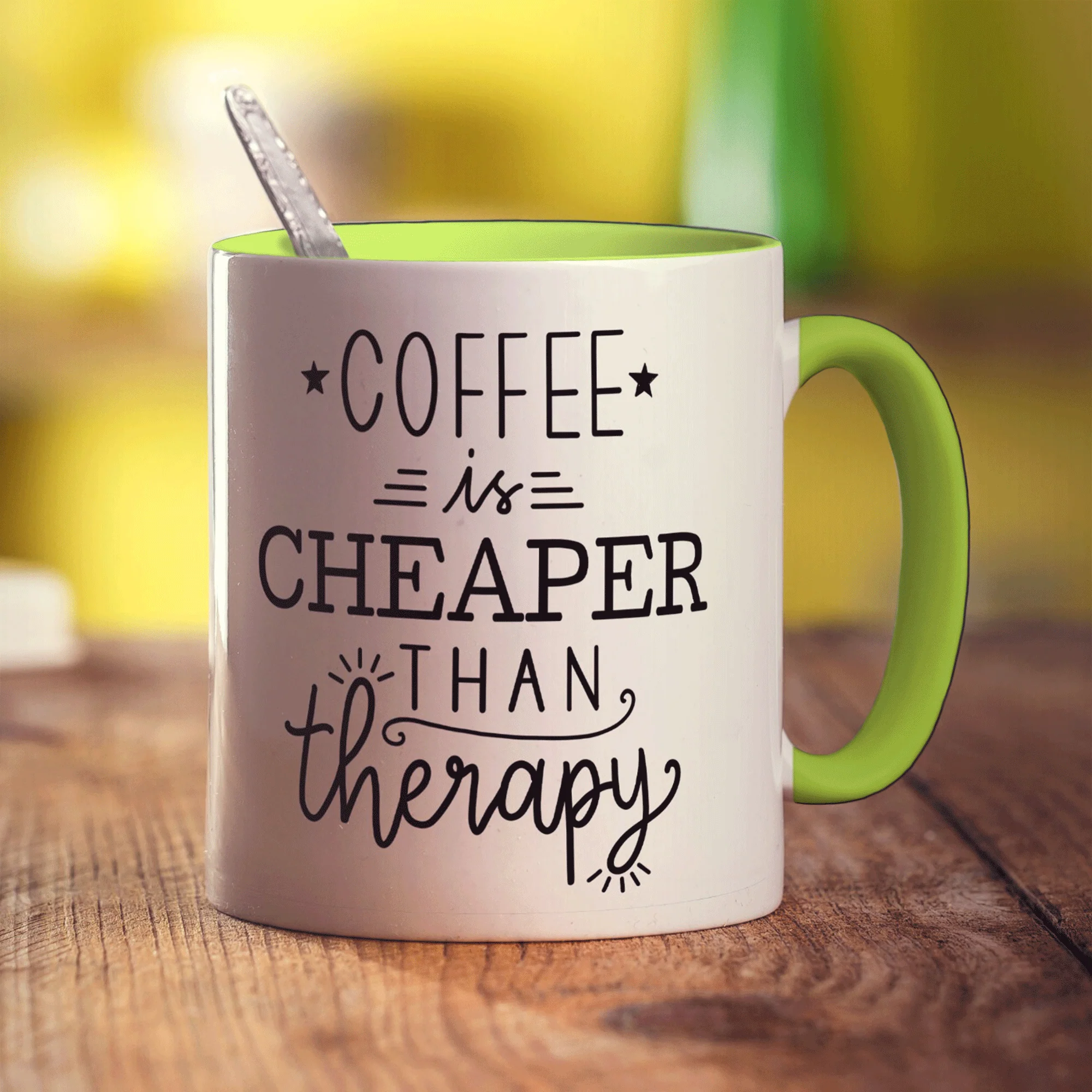 Coffee is Cheaper Than Therapy Mug - Image 9