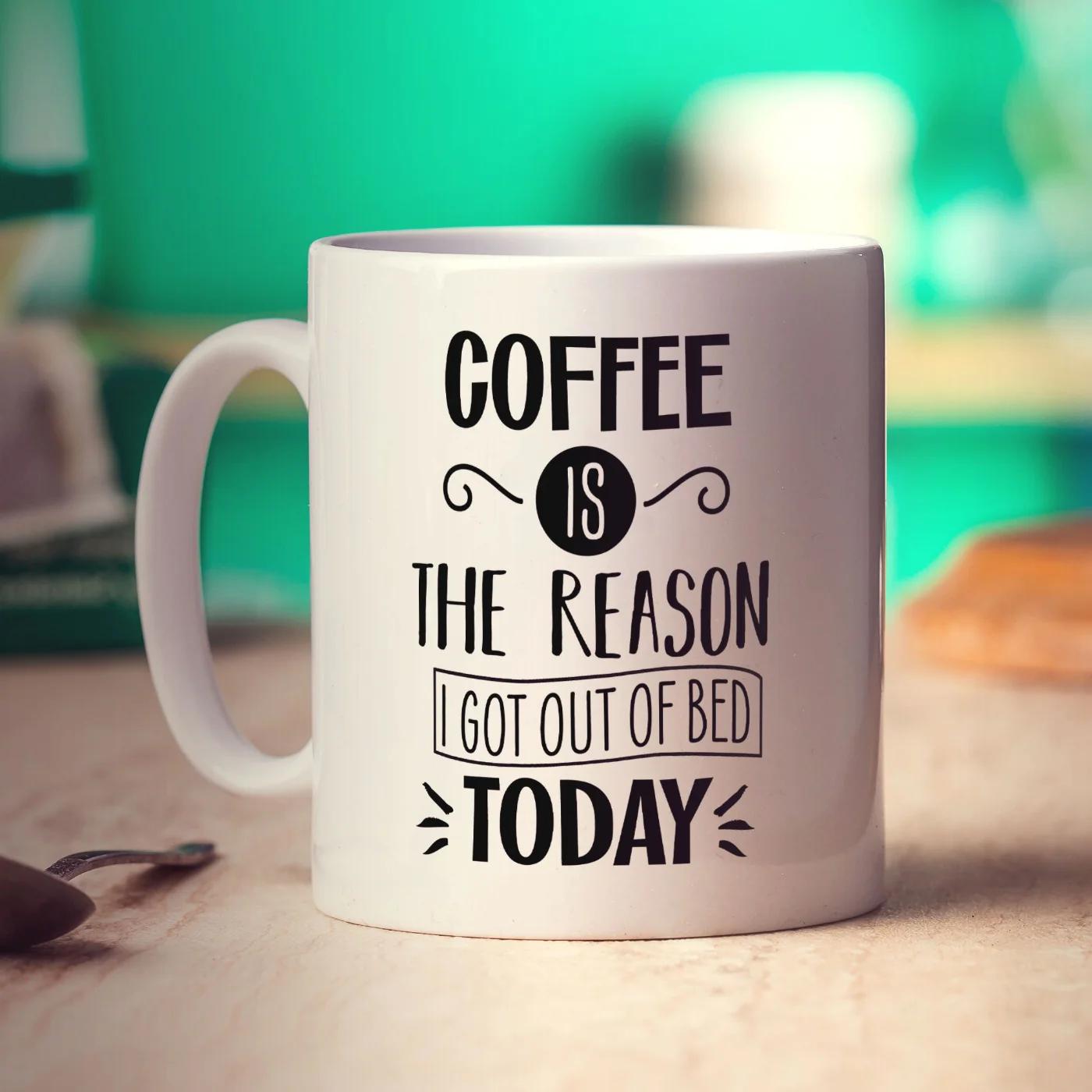 Coffee is the Reason I Got Out of Bed Today Mug - Image 6