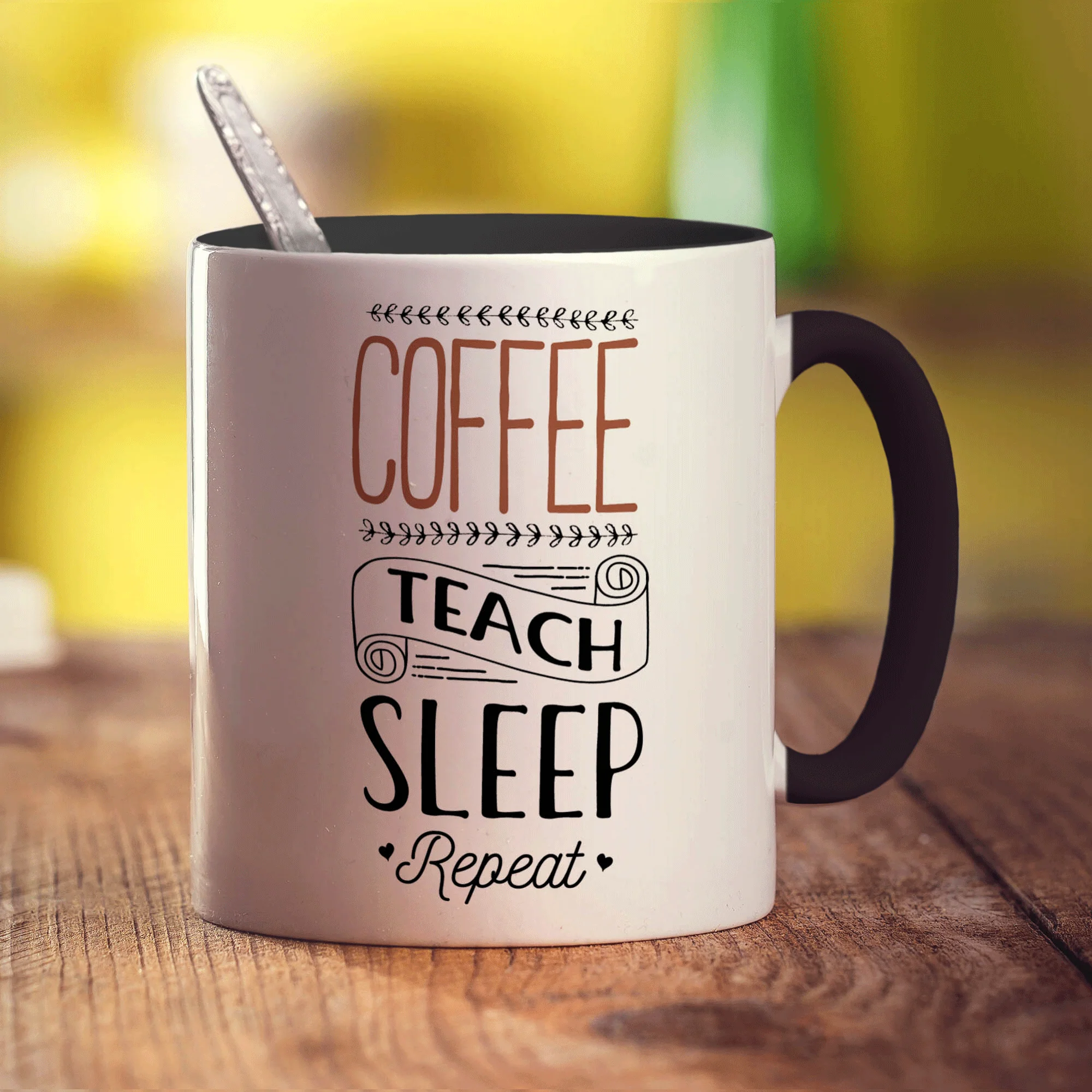 Coffee Teach Sleep Repeat Mug - Image 10