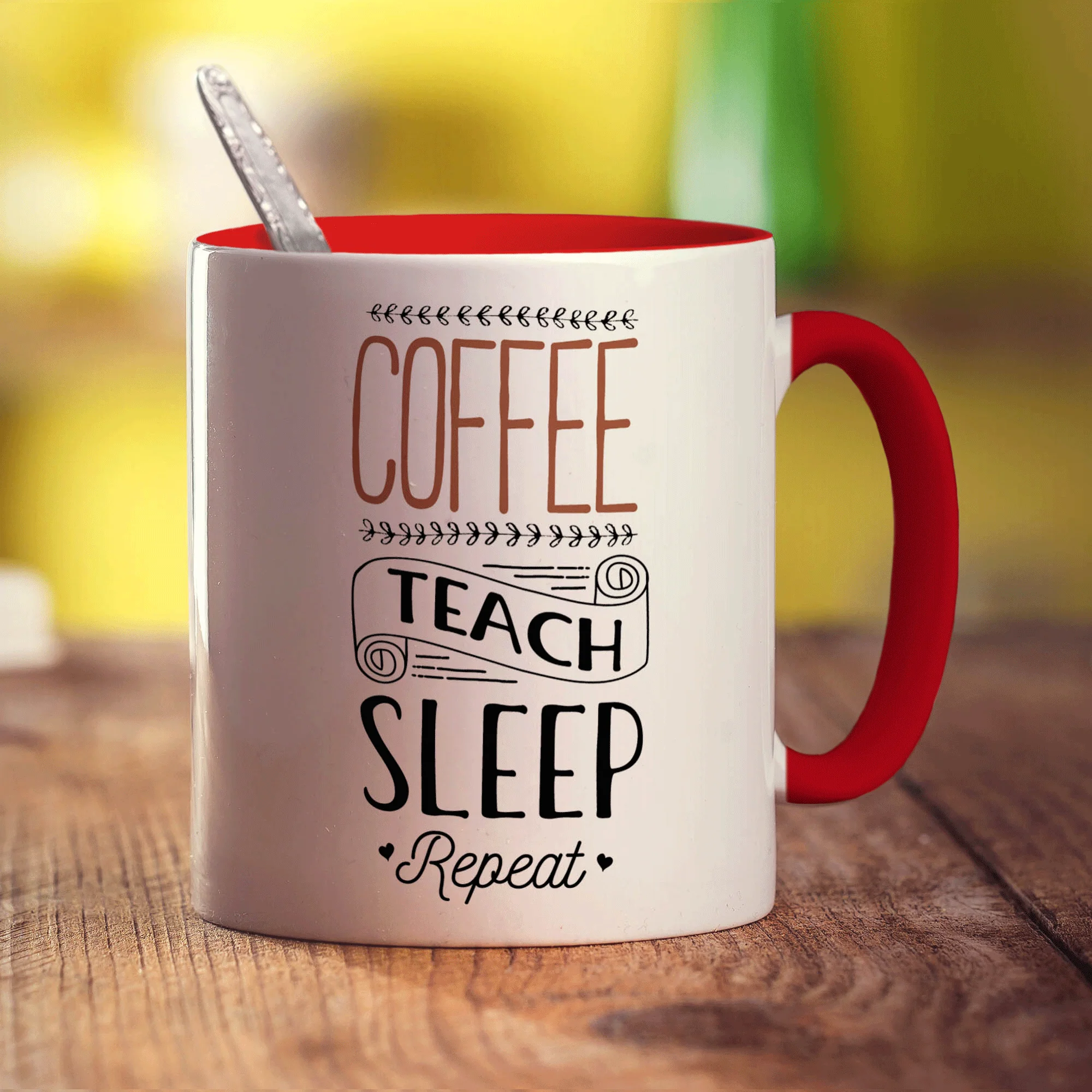 Coffee Teach Sleep Repeat Mug - Image 11