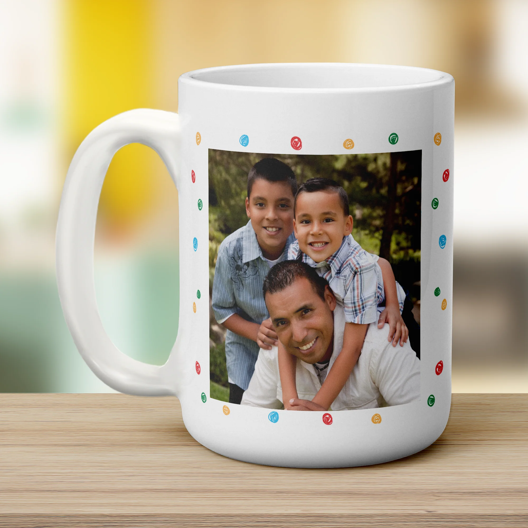 Colourful 'Happy Birthday' Photo & Name Mug - Image 18