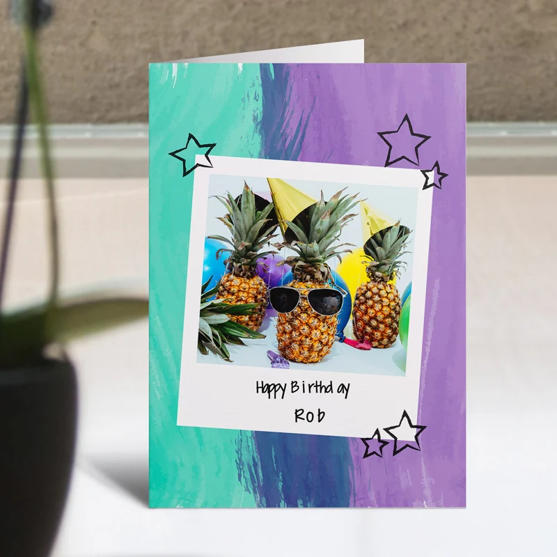 Colourful Polaroid Photo Card - Image 2
