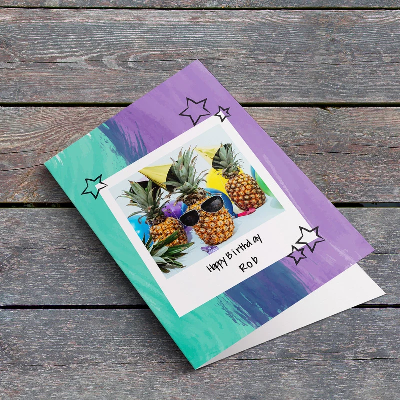 Colourful Polaroid Photo Card - Image 3