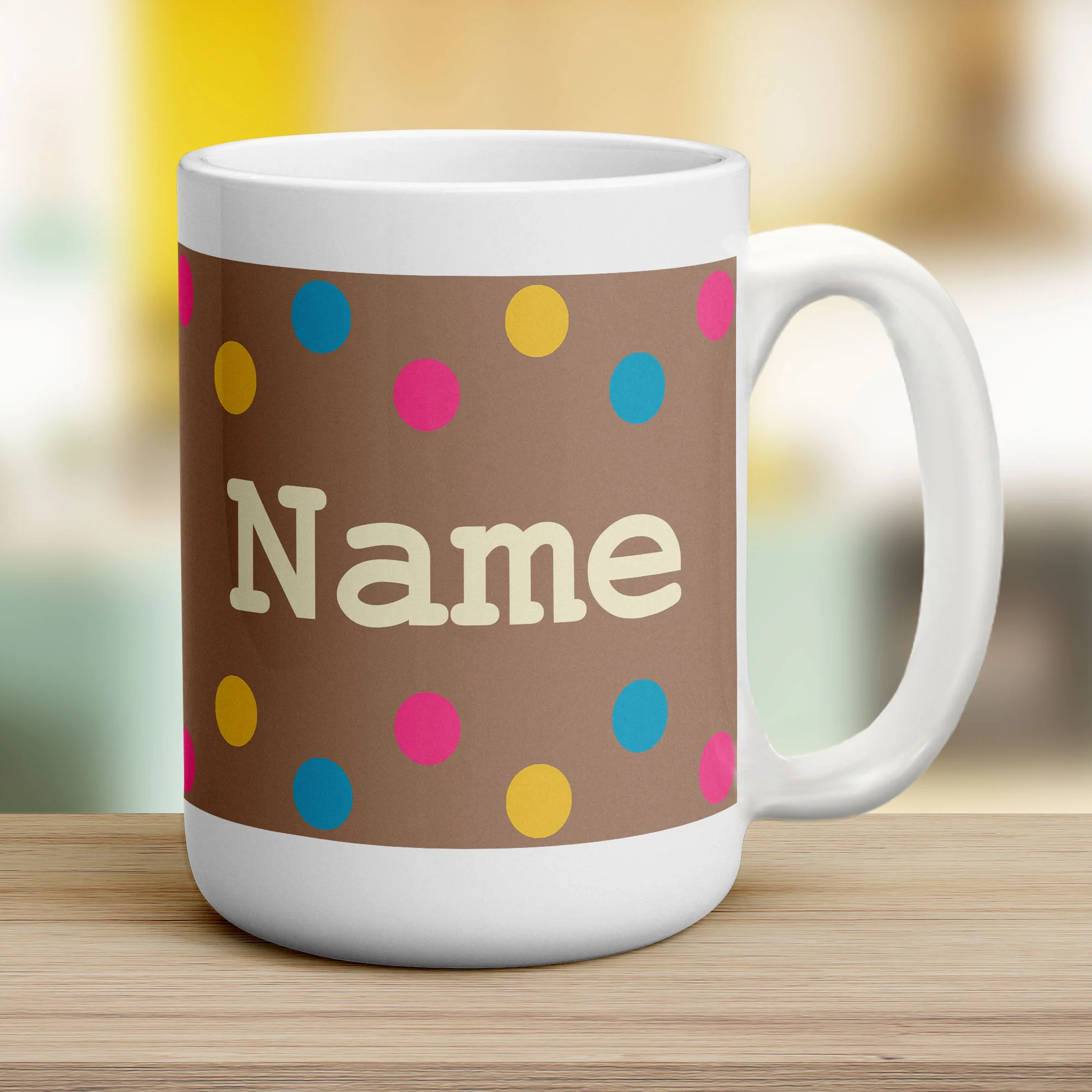 Colourful Spots Name Mug - Image 10