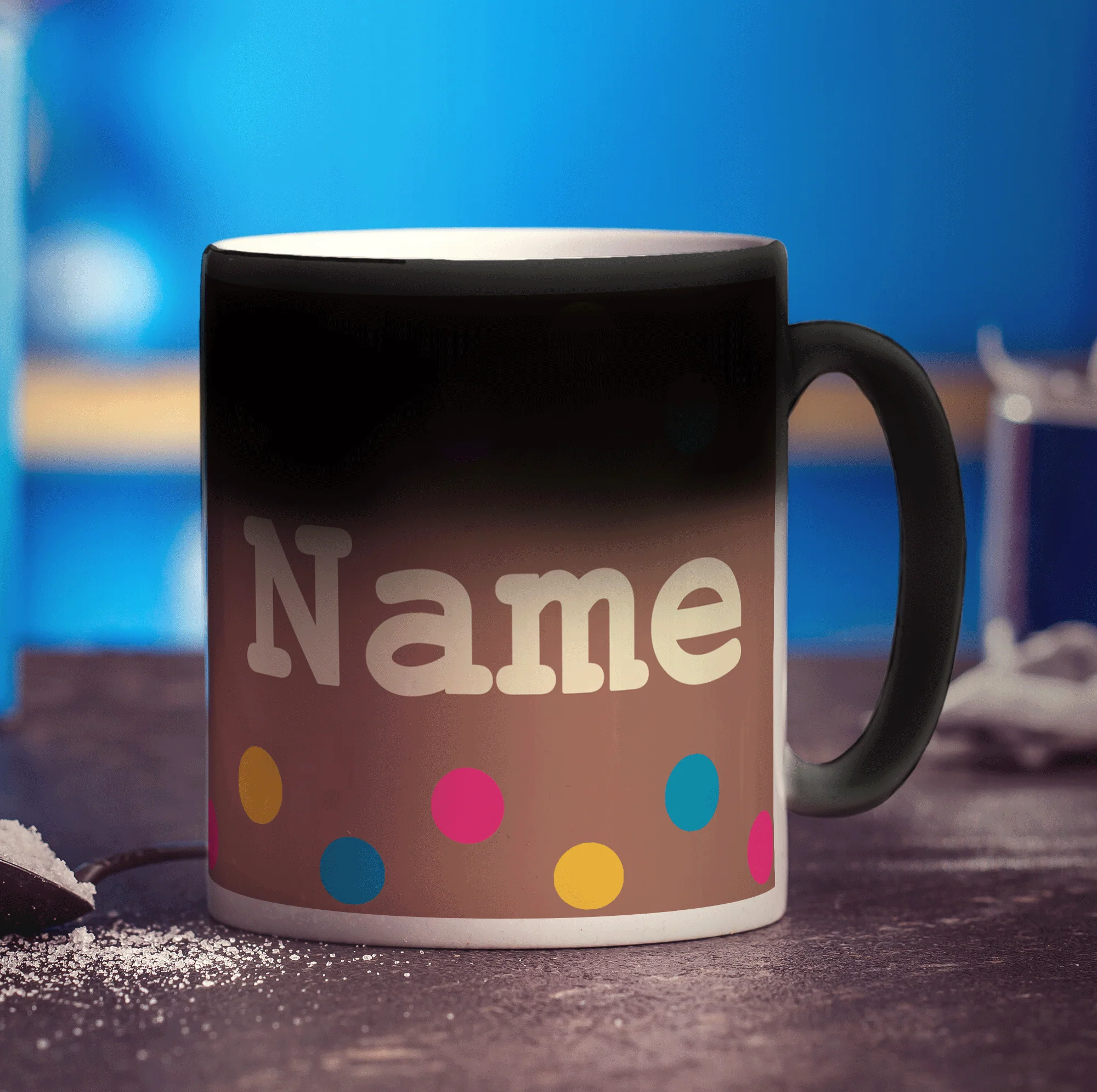 Colourful Spots Name Mug - Image 4
