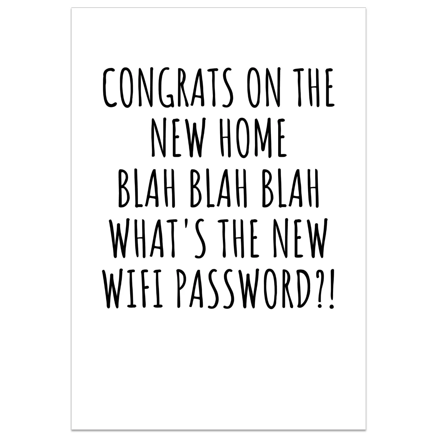 Congrats on the New Home Card