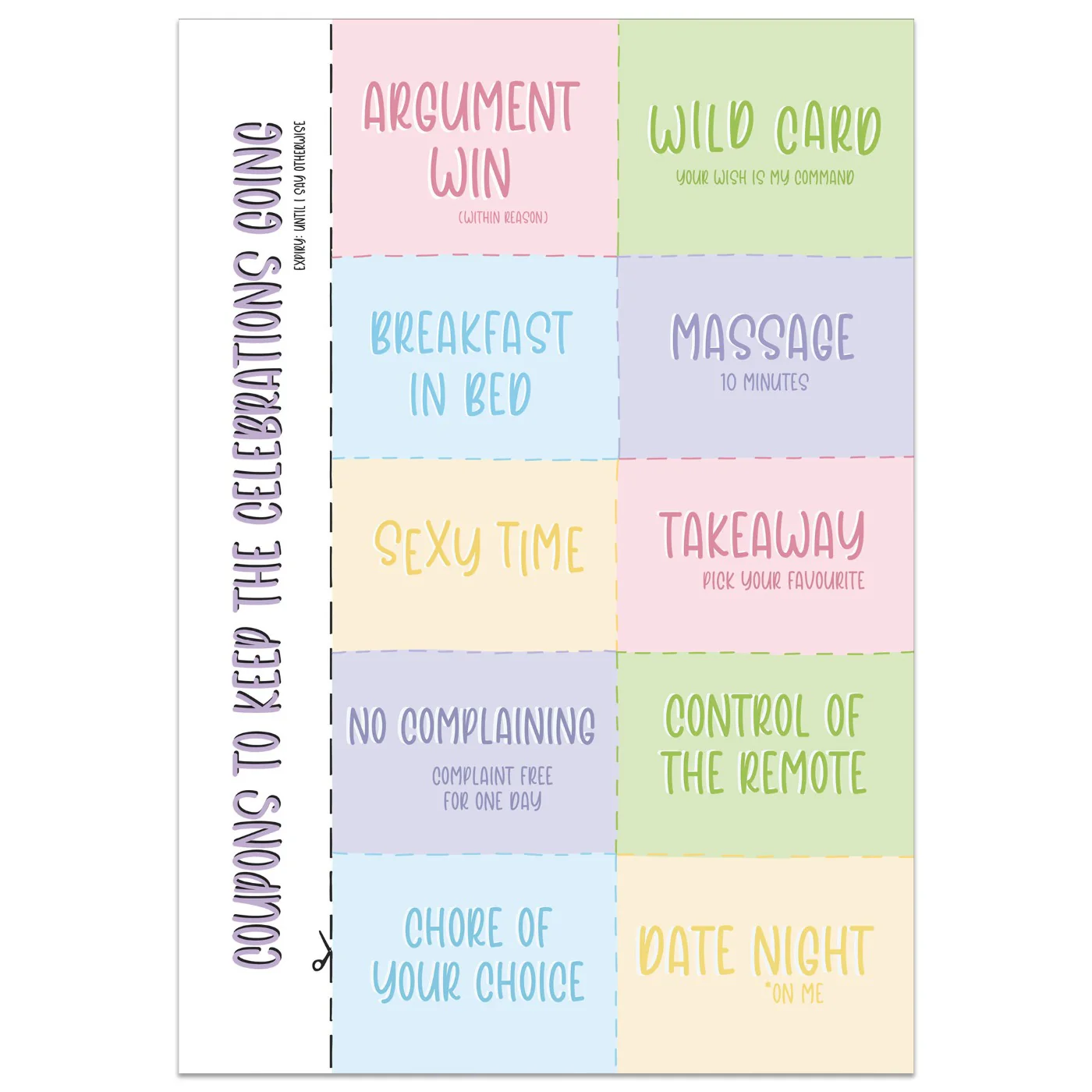 Celebration Coupons Card
