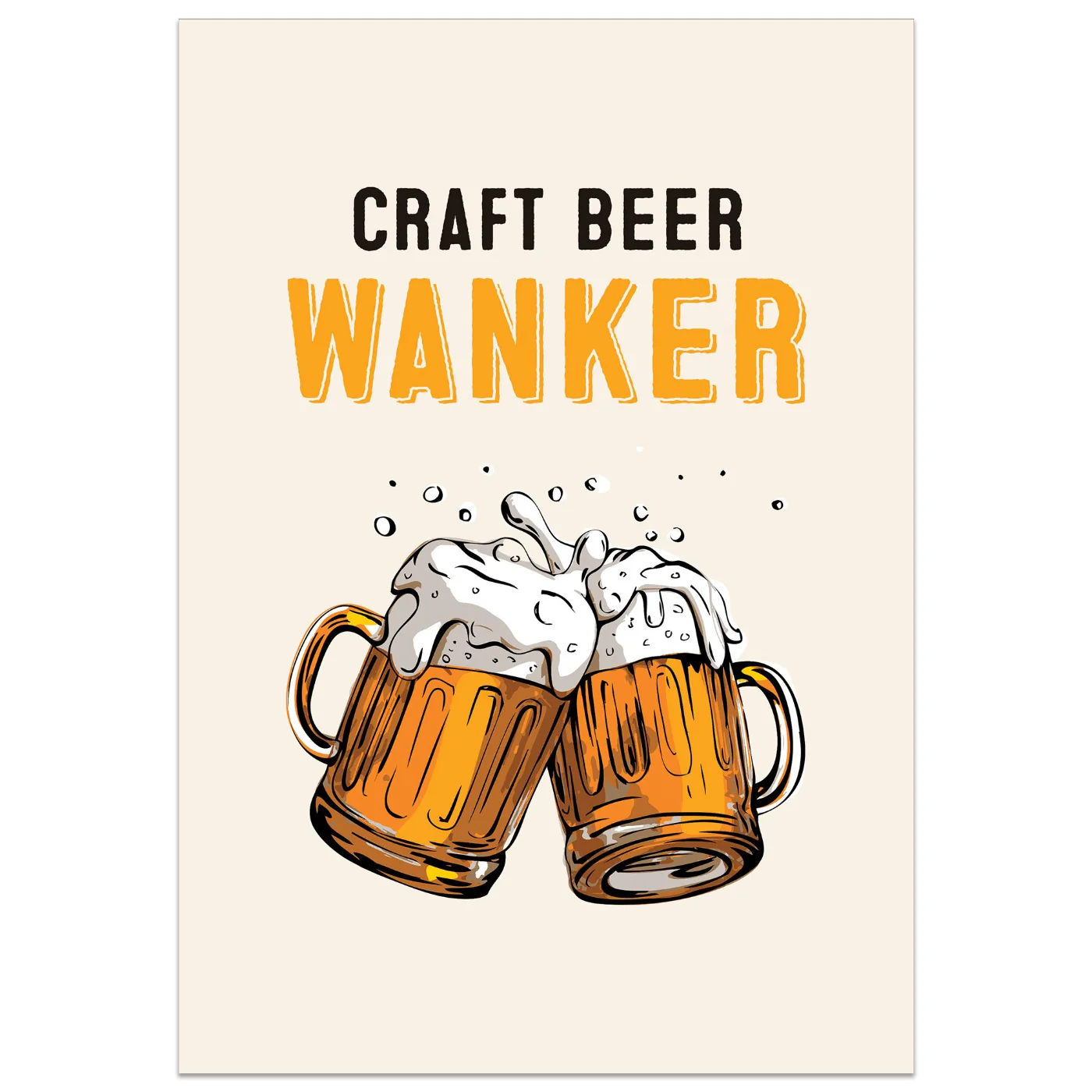 Craft Beer Wanker Card