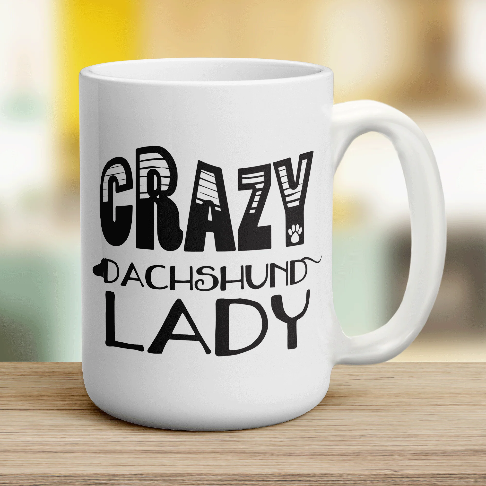 Crazy Dachshund Lady Mug - Image 14
