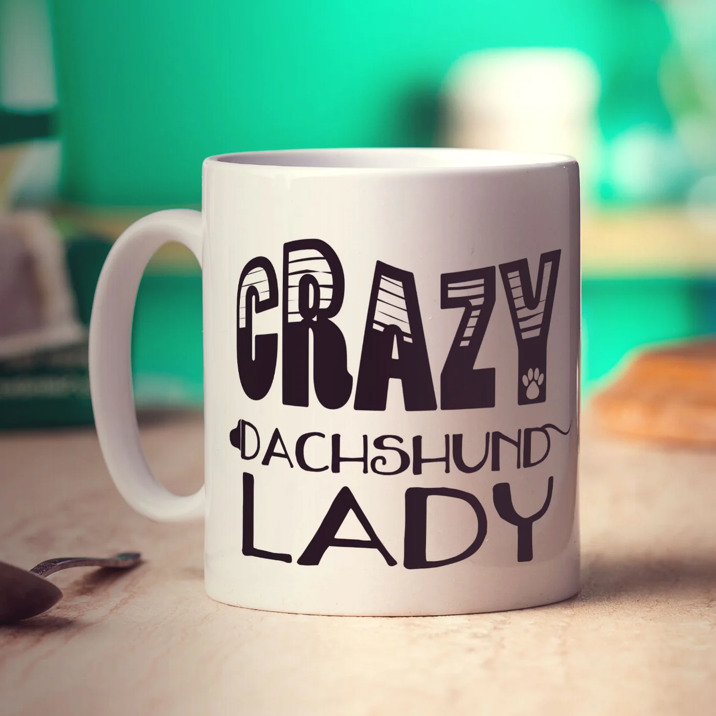 Crazy Dachshund Lady Mug - Image 6