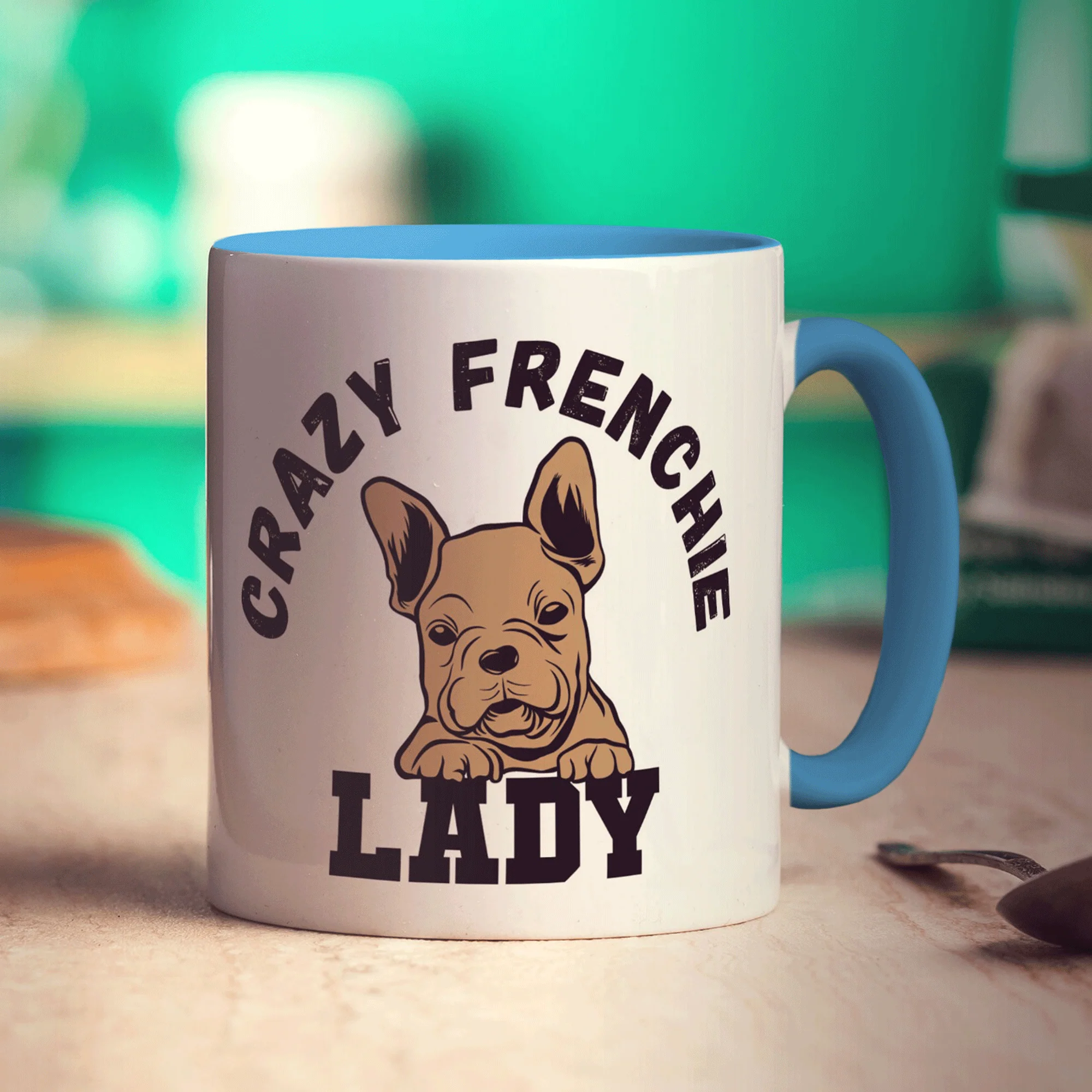 Crazy Frenchie Lady Mug - Image 10