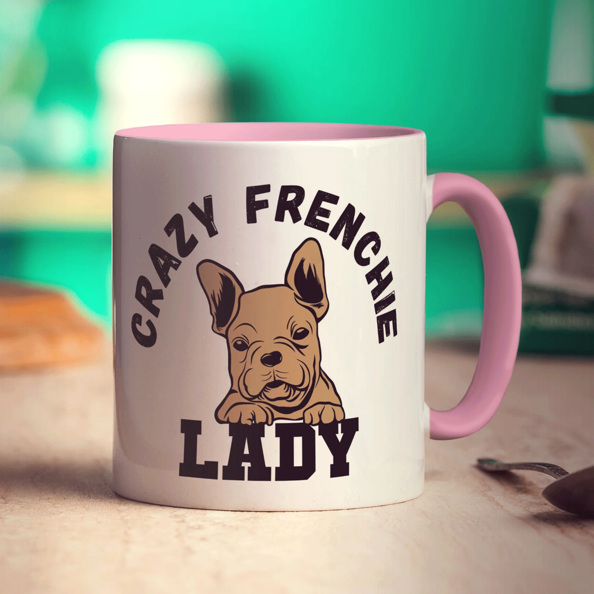Crazy Frenchie Lady Mug - Image 11