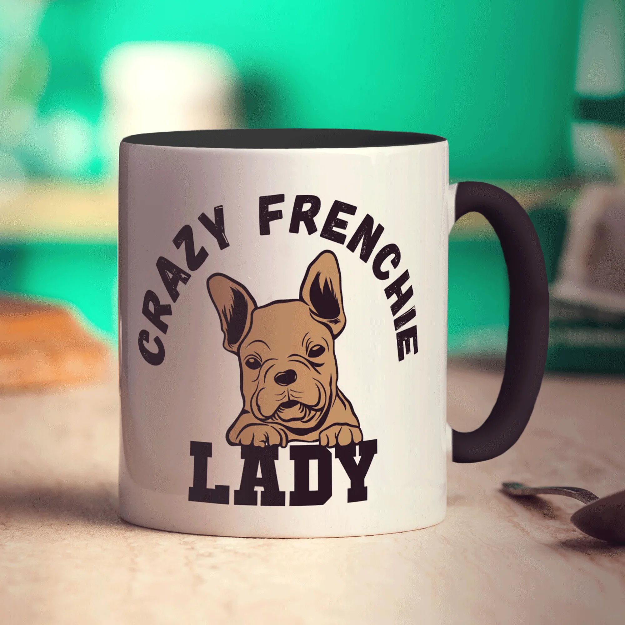 Crazy Frenchie Lady Mug - Image 12
