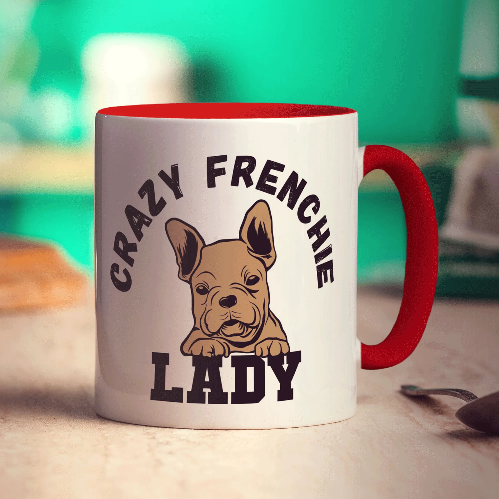Crazy Frenchie Lady Mug - Image 13