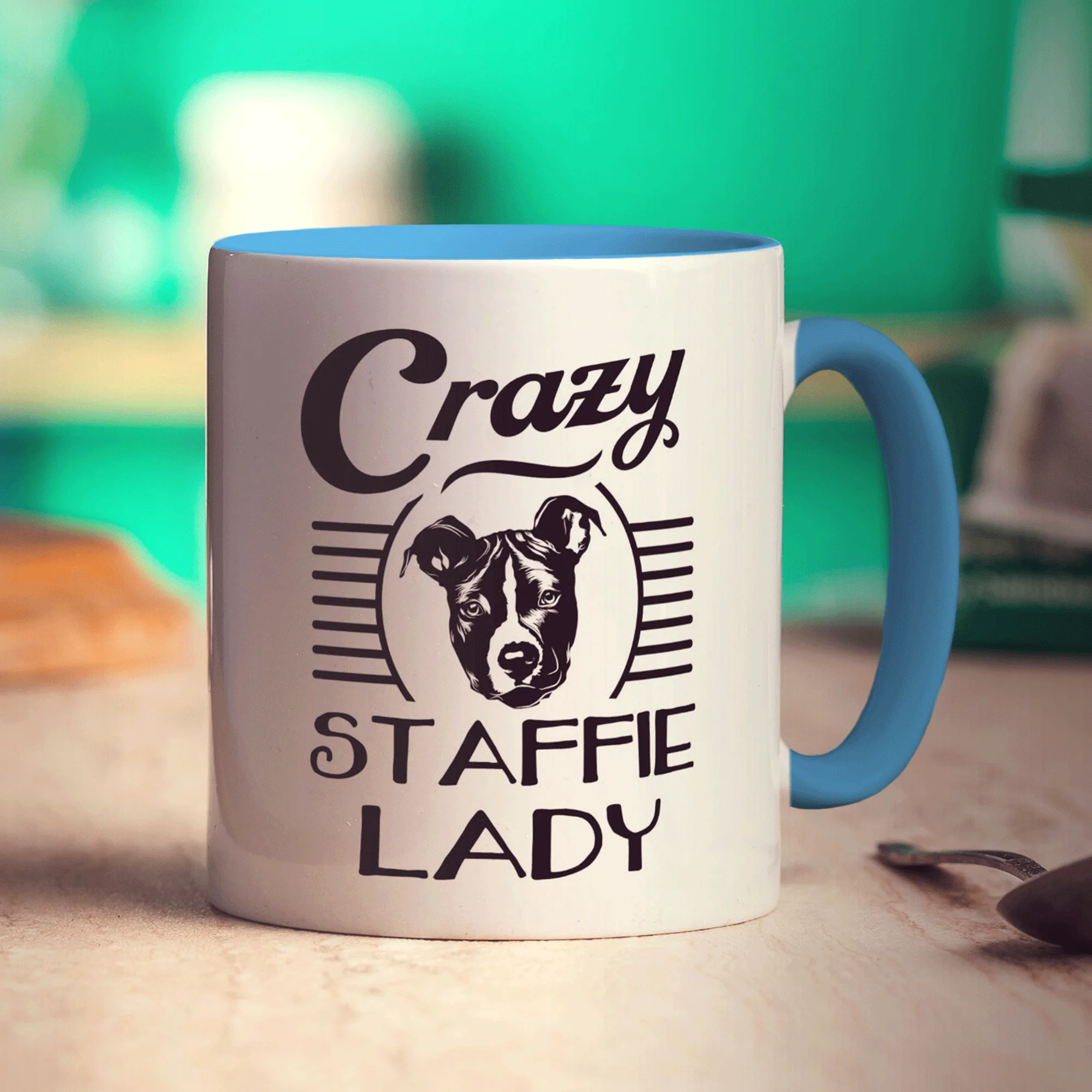 Crazy Staffie Lady Mug - Image 10