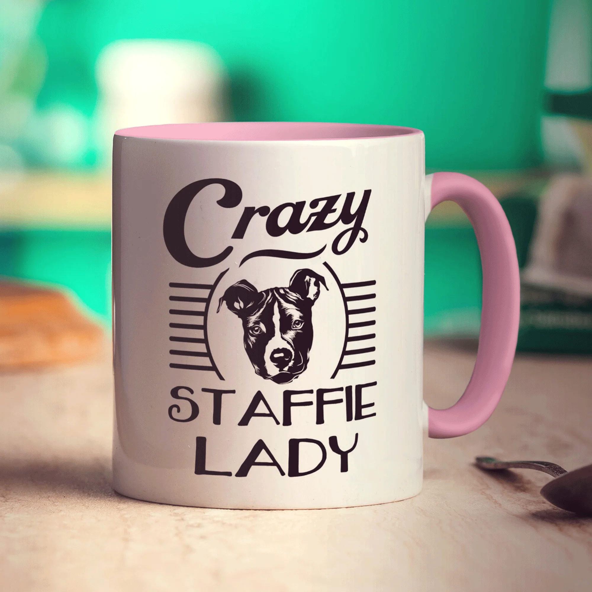 Crazy Staffie Lady Mug - Image 11