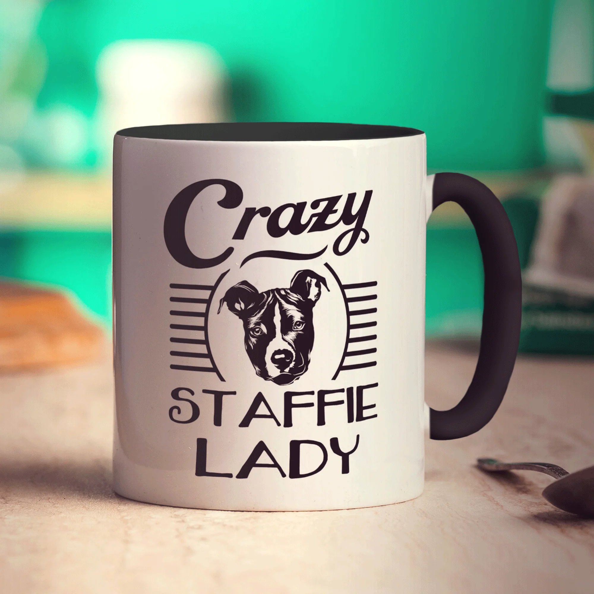 Crazy Staffie Lady Mug - Image 12