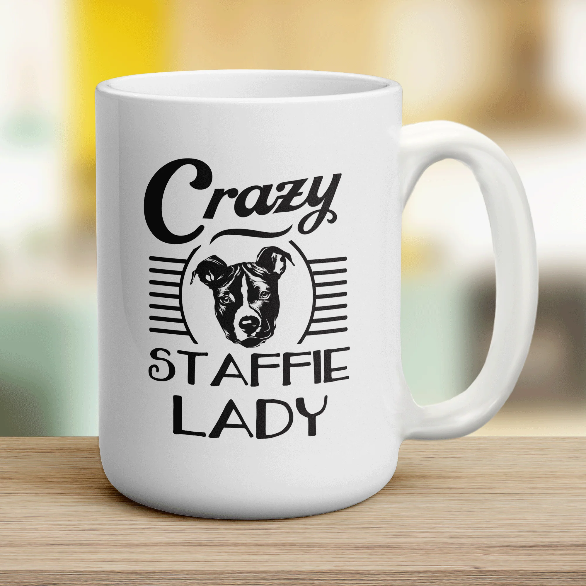 Crazy Staffie Lady Mug - Image 14