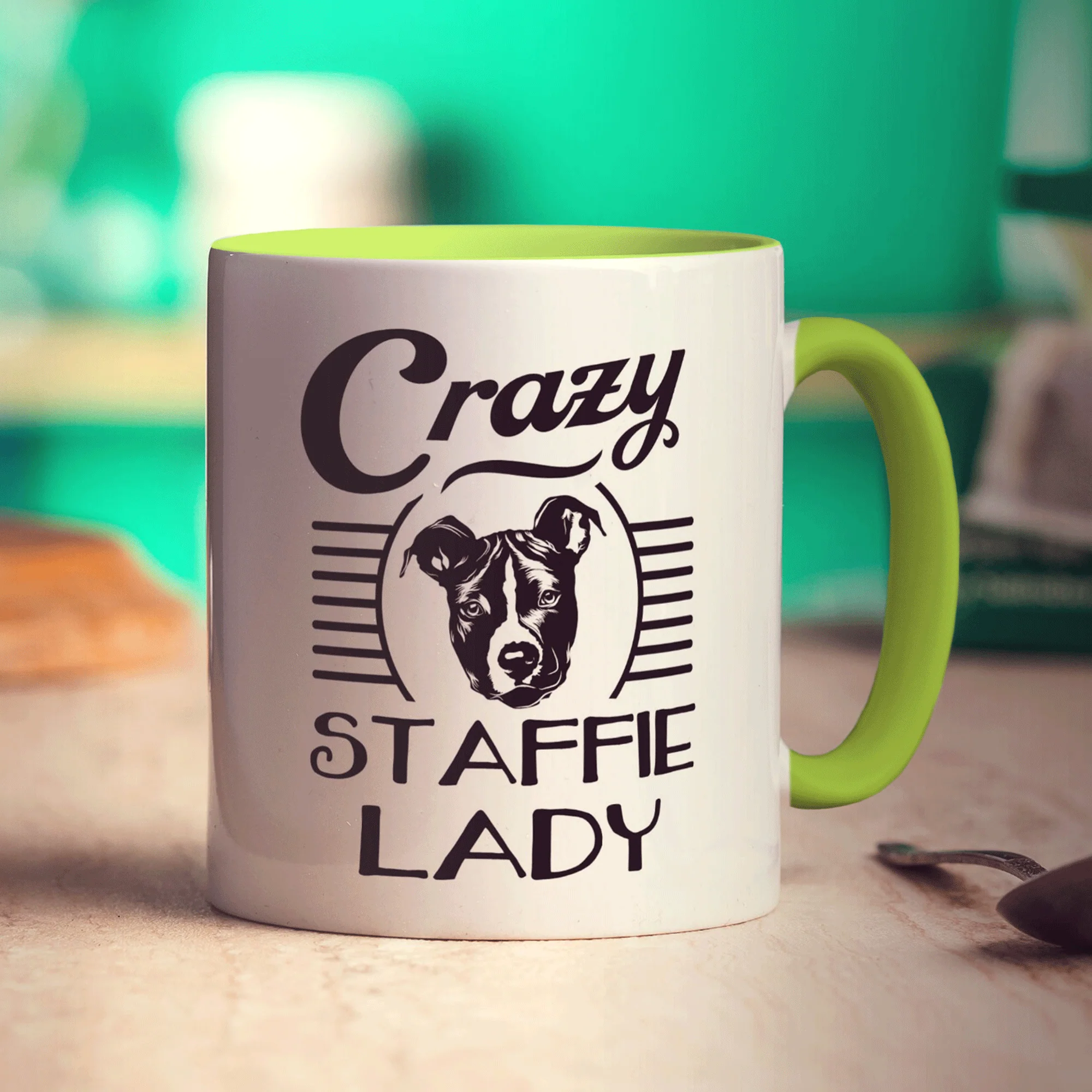 Crazy Staffie Lady Mug - Image 9