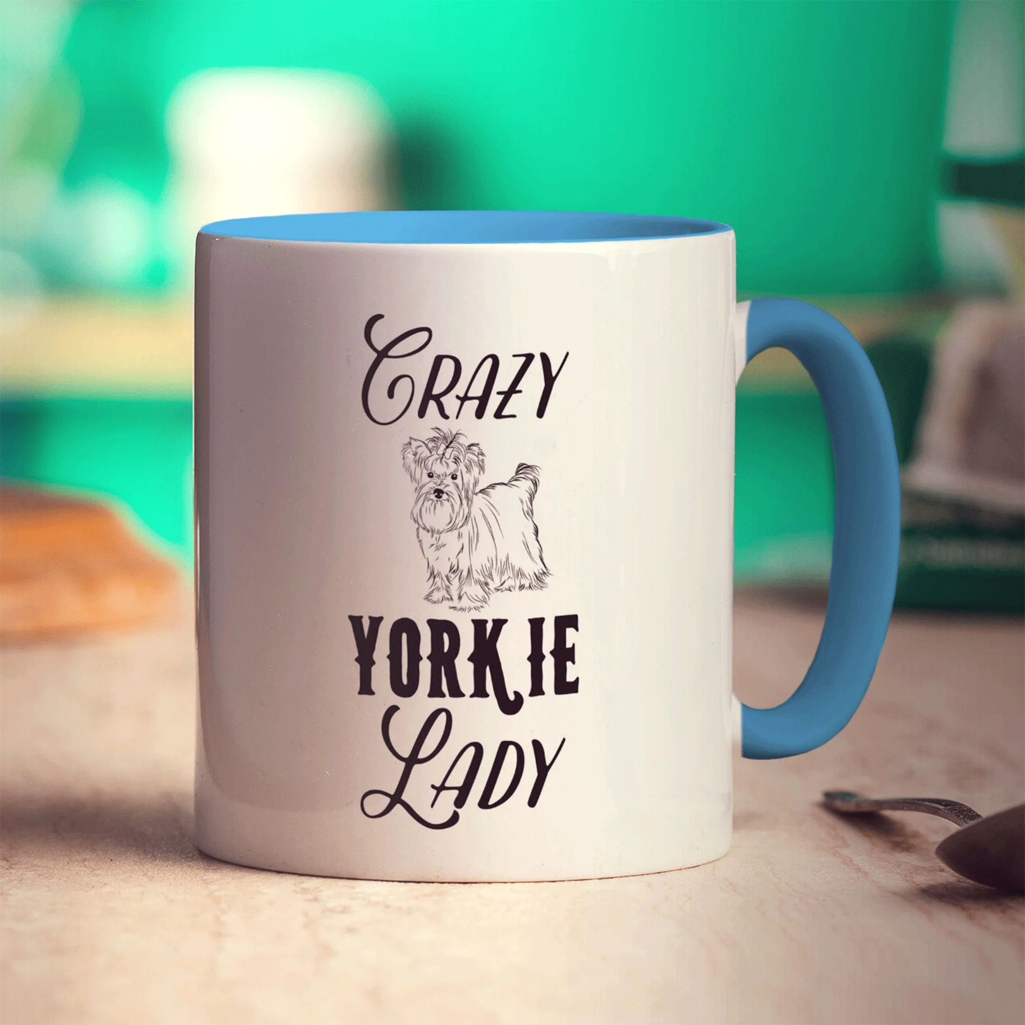 Crazy Yorkie Lady Mug - Image 10