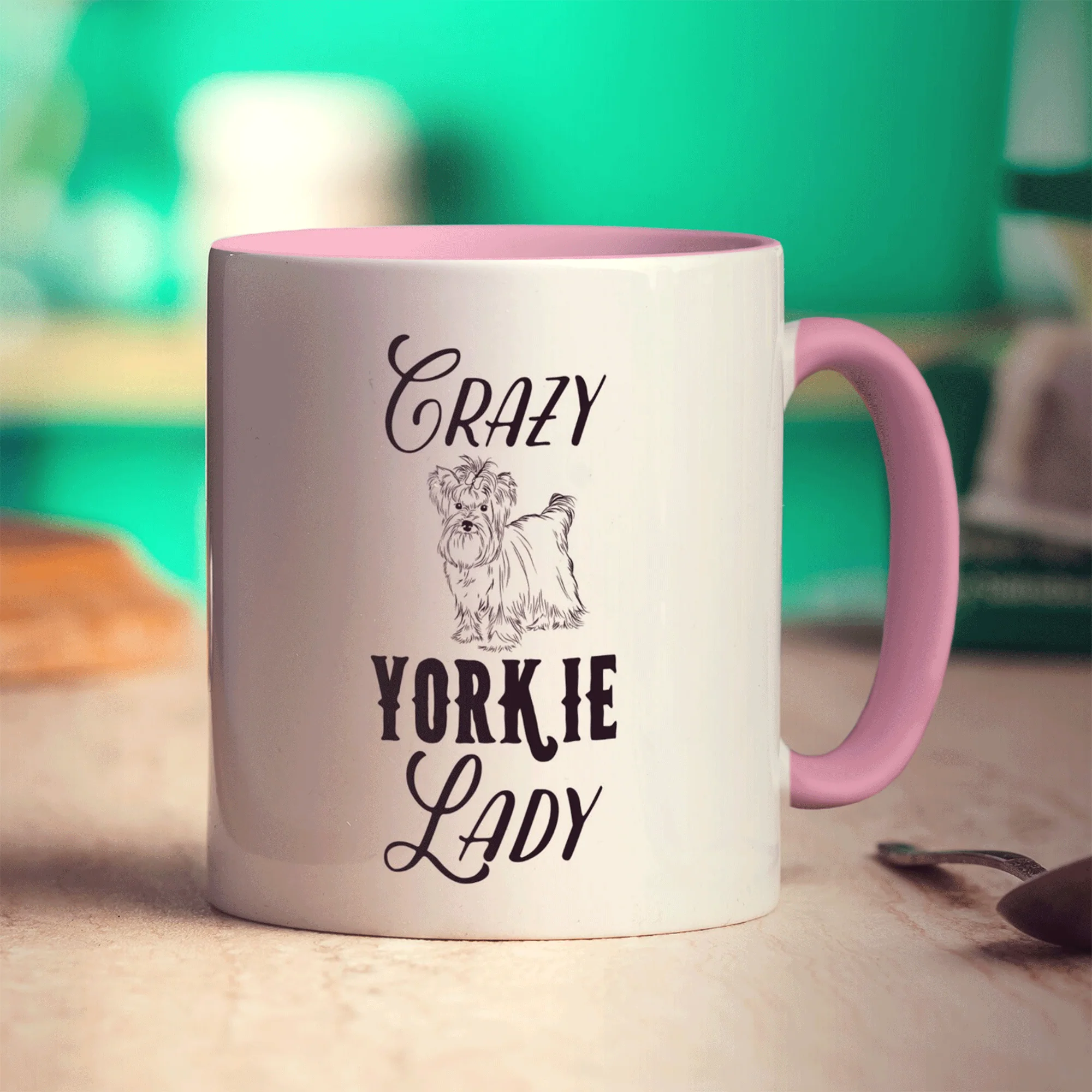 Crazy Yorkie Lady Mug - Image 11