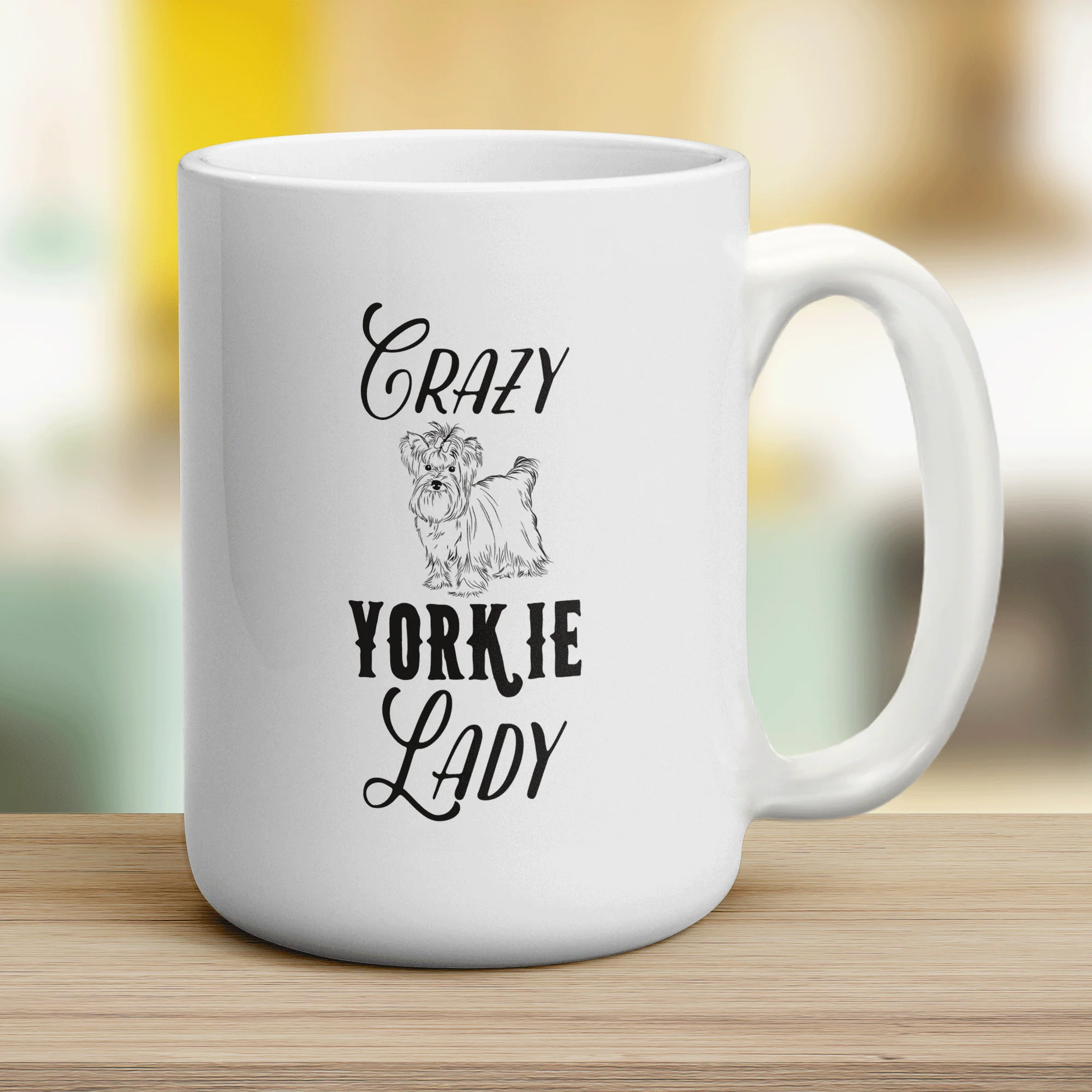 Crazy Yorkie Lady Mug - Image 14